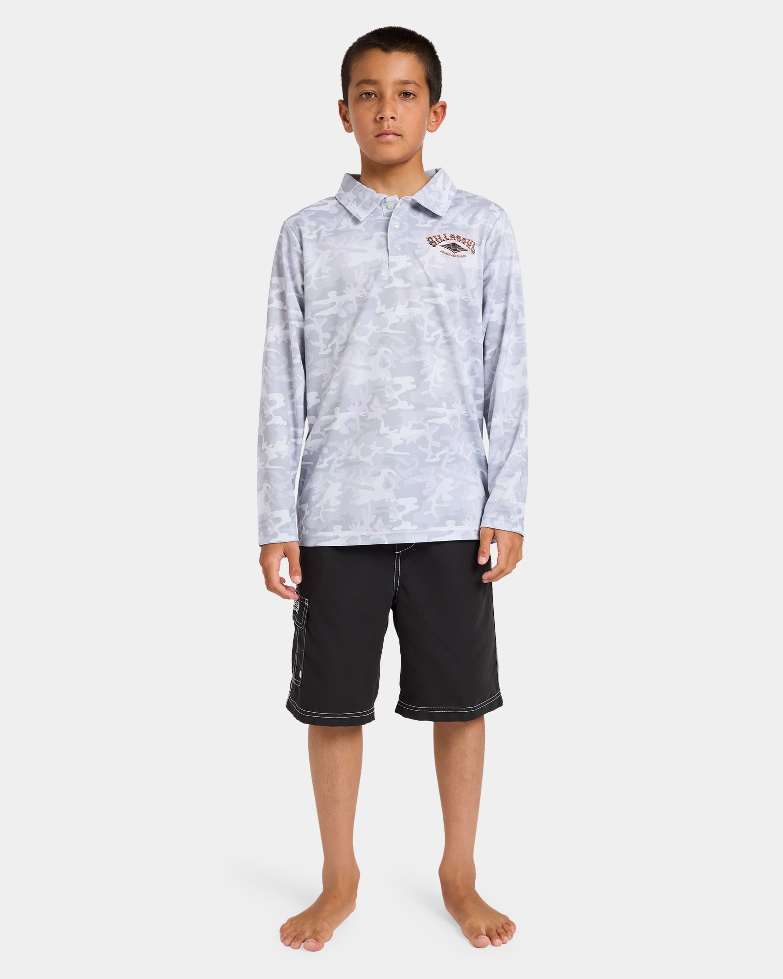 Boys 8-16 Fisho Long sleeve Rash Vest