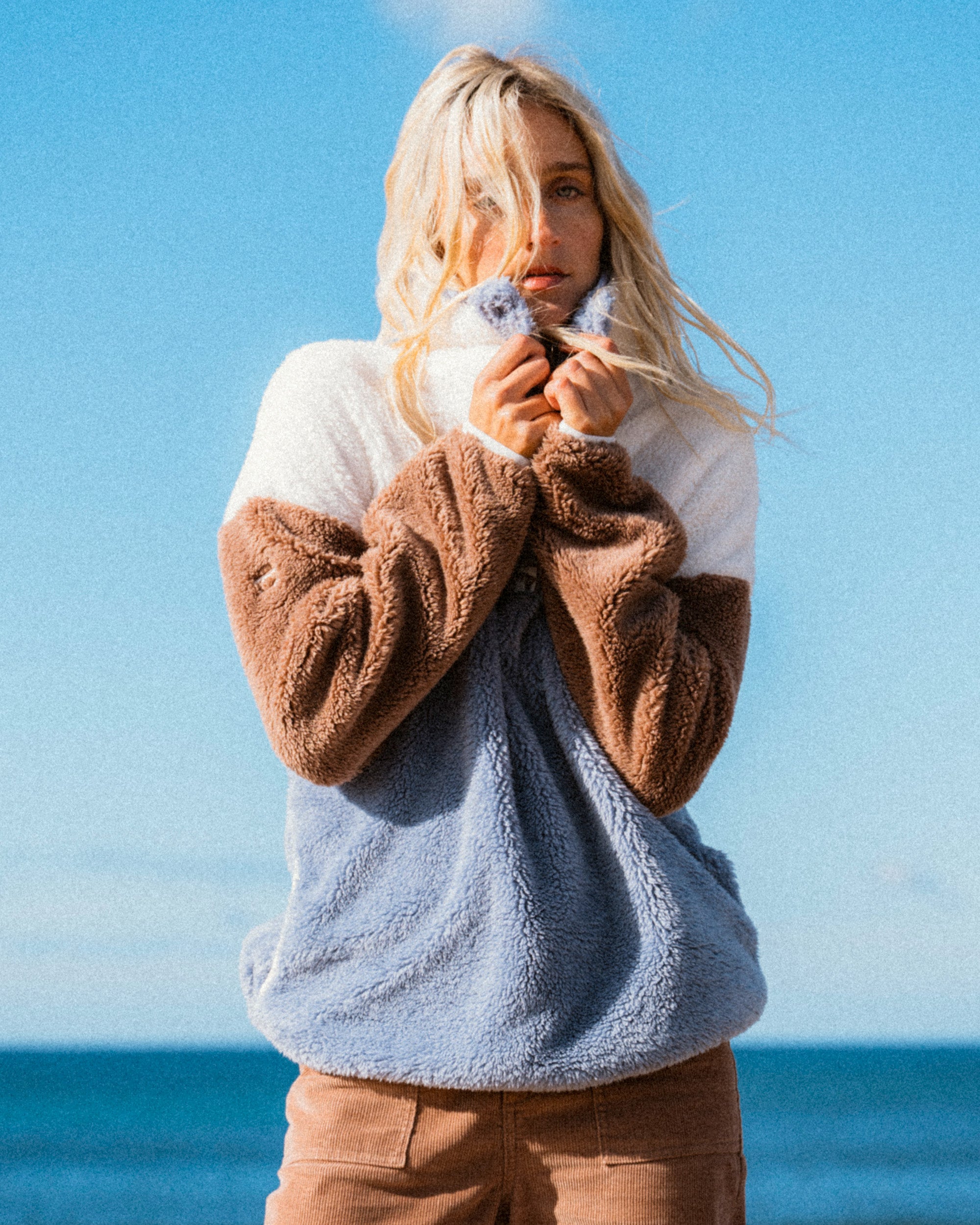 Dainty プルオーバー Womens Vibes Back Snap Up Fleece Pullover – Billabong