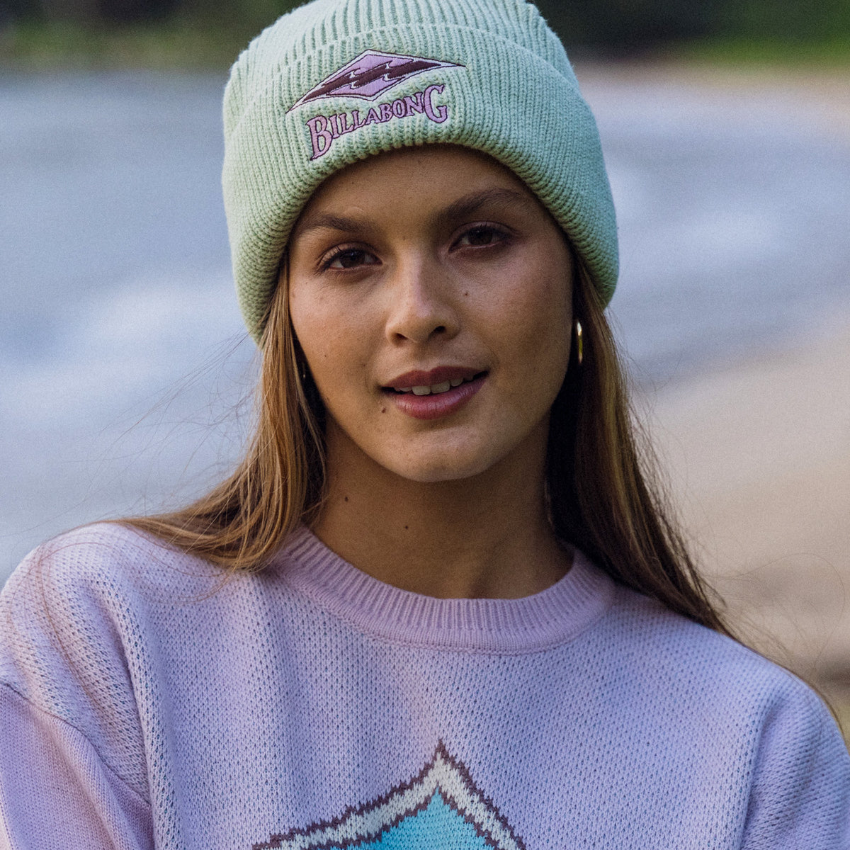 Billabong | Good Vibes Beanie Womens The Original Vibes Cuff Beanie – Billabong AU main image 4