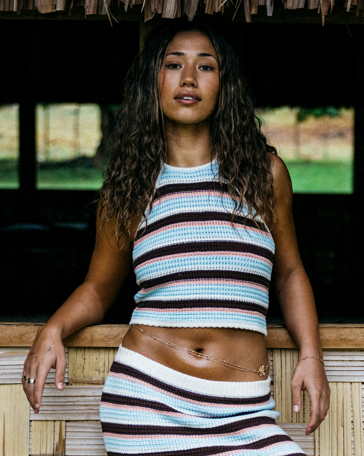Womens Beach Crush Halter Top