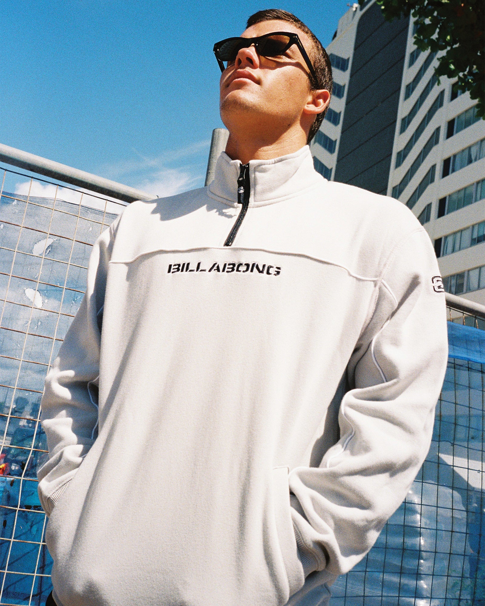 Mens Bracket Half Zip Hoodie