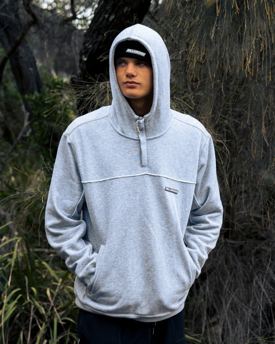 Mens A/Div Mock Neck Pullover Hoodie