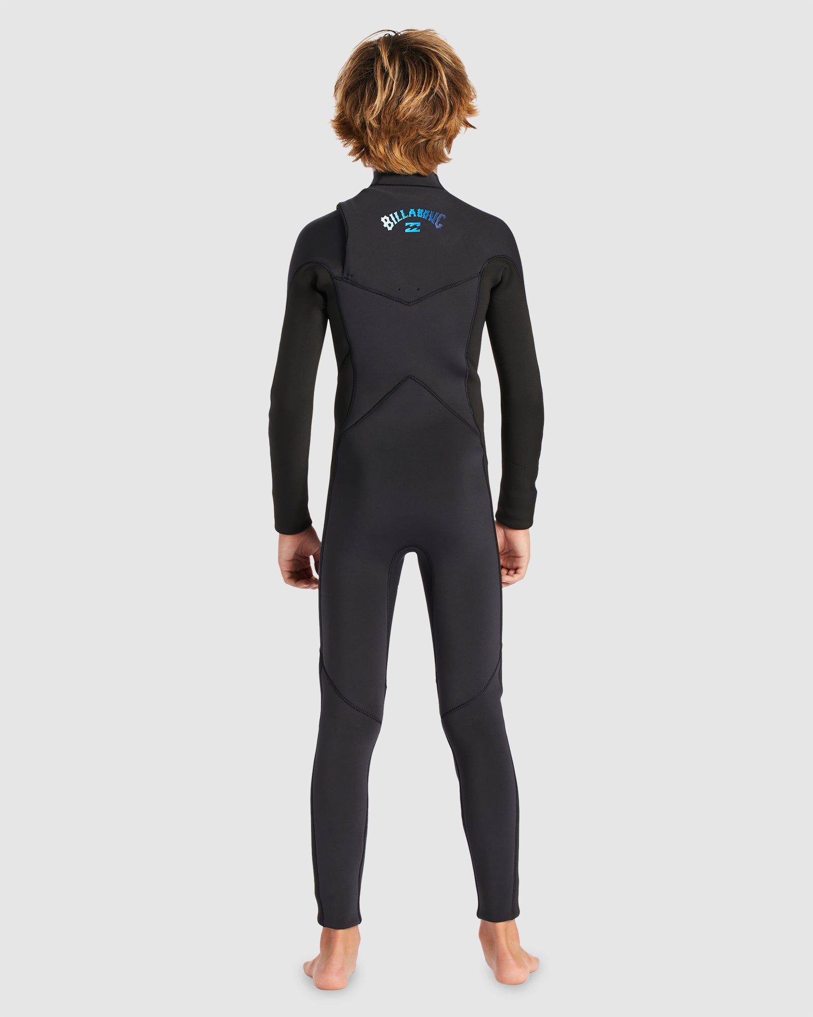 Boys 6-16 3/2mm Absolute Chest Zip Wetsuit – Blue Fade – Billabong AU