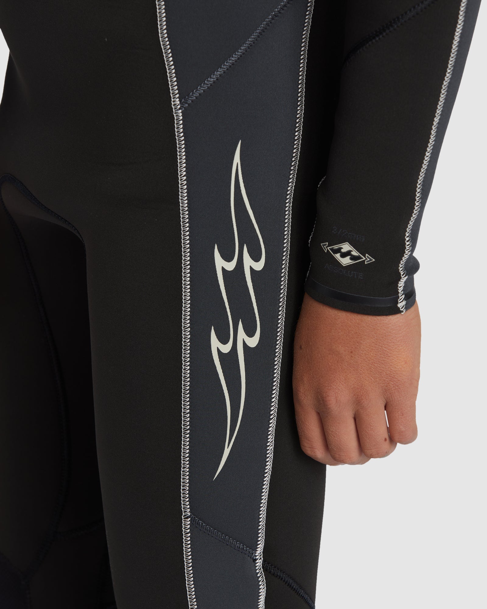 Boys 6-16 3/2mm Absolute Chest Zip Steamer Wetsuit