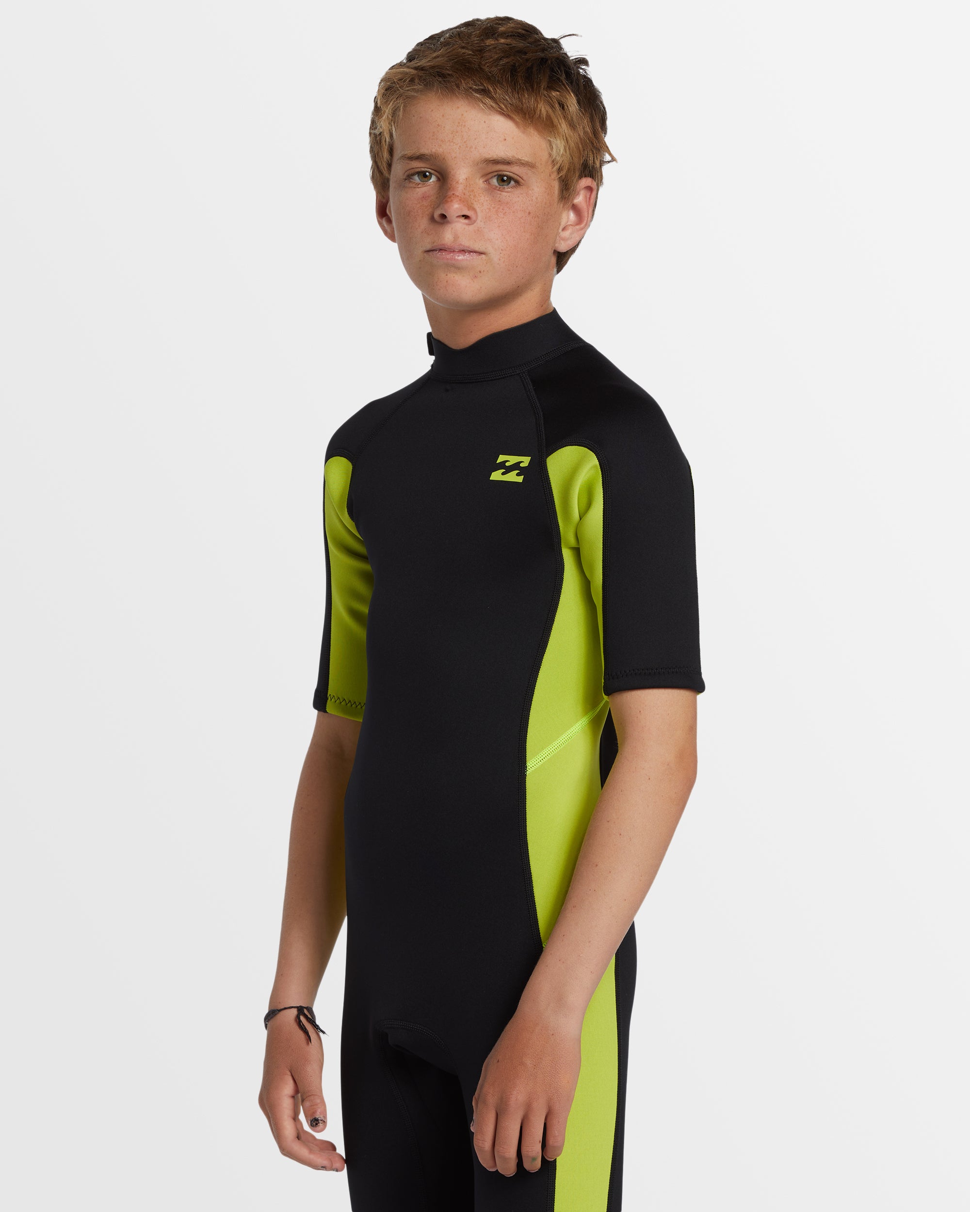 Boys 6-16 2/2 Foil Back Zip Springsuit