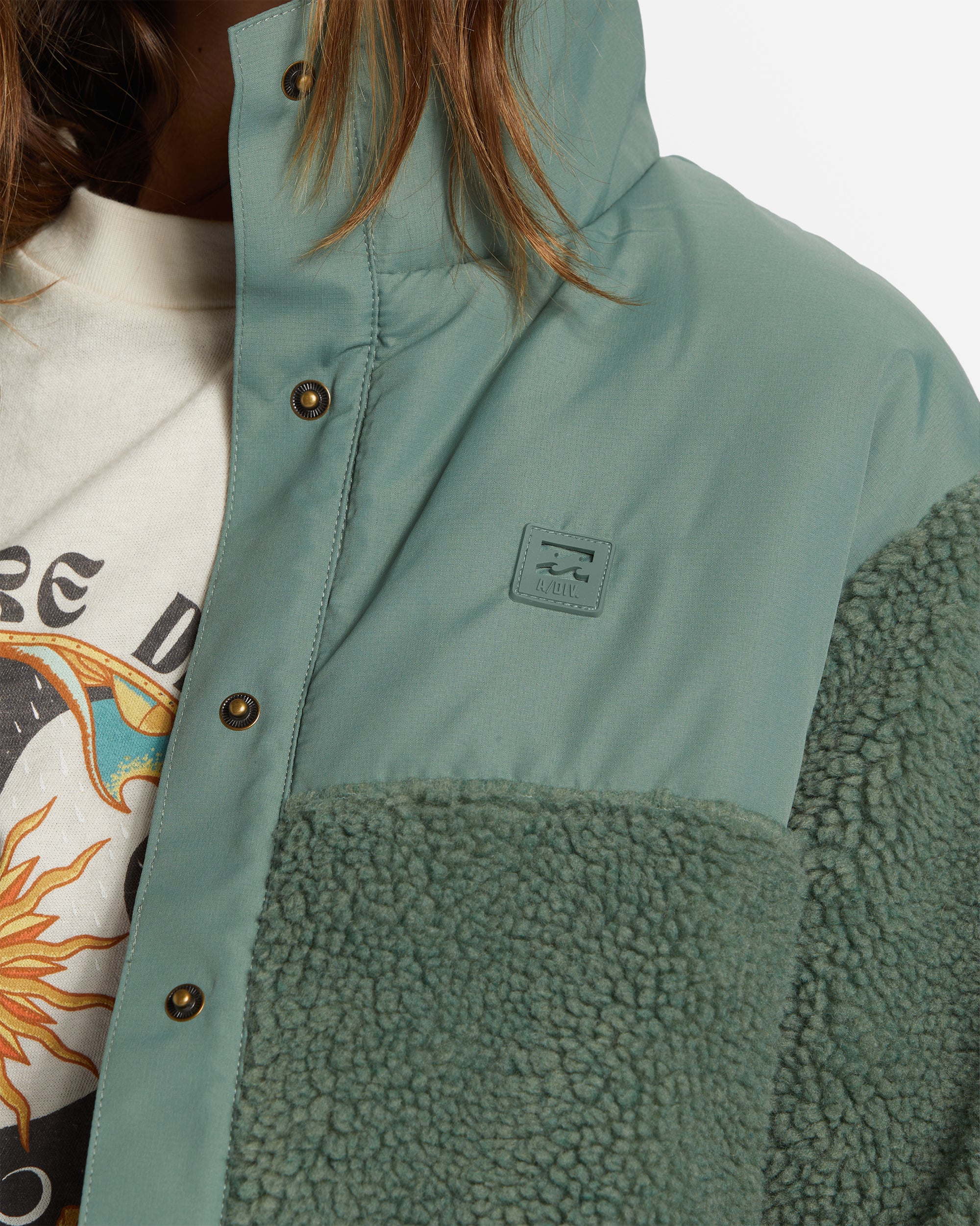 Womens Lost Trails Button Up Fleece Jacket