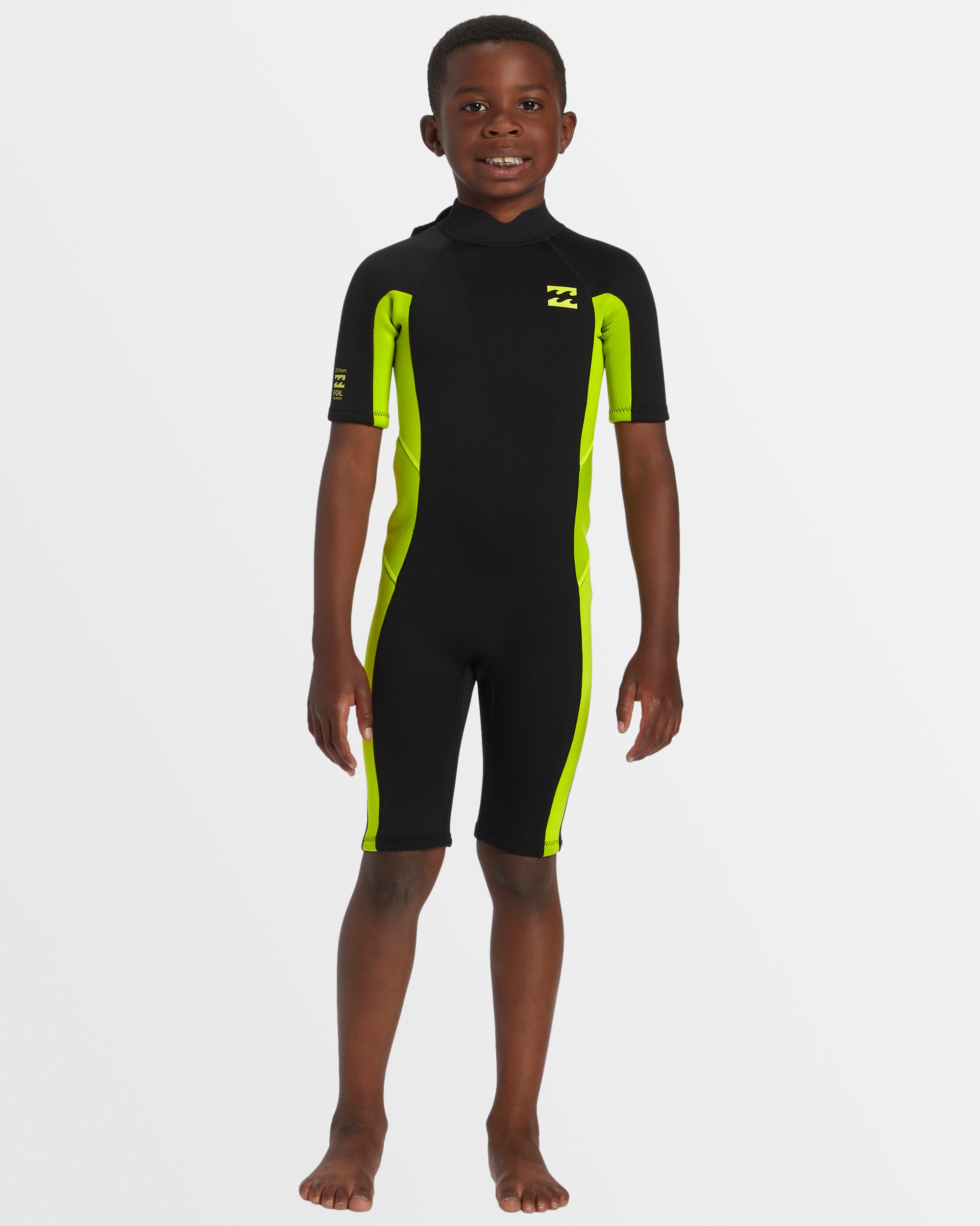 Boys 2-6 2/2mm Foil Back Zip Springsuit