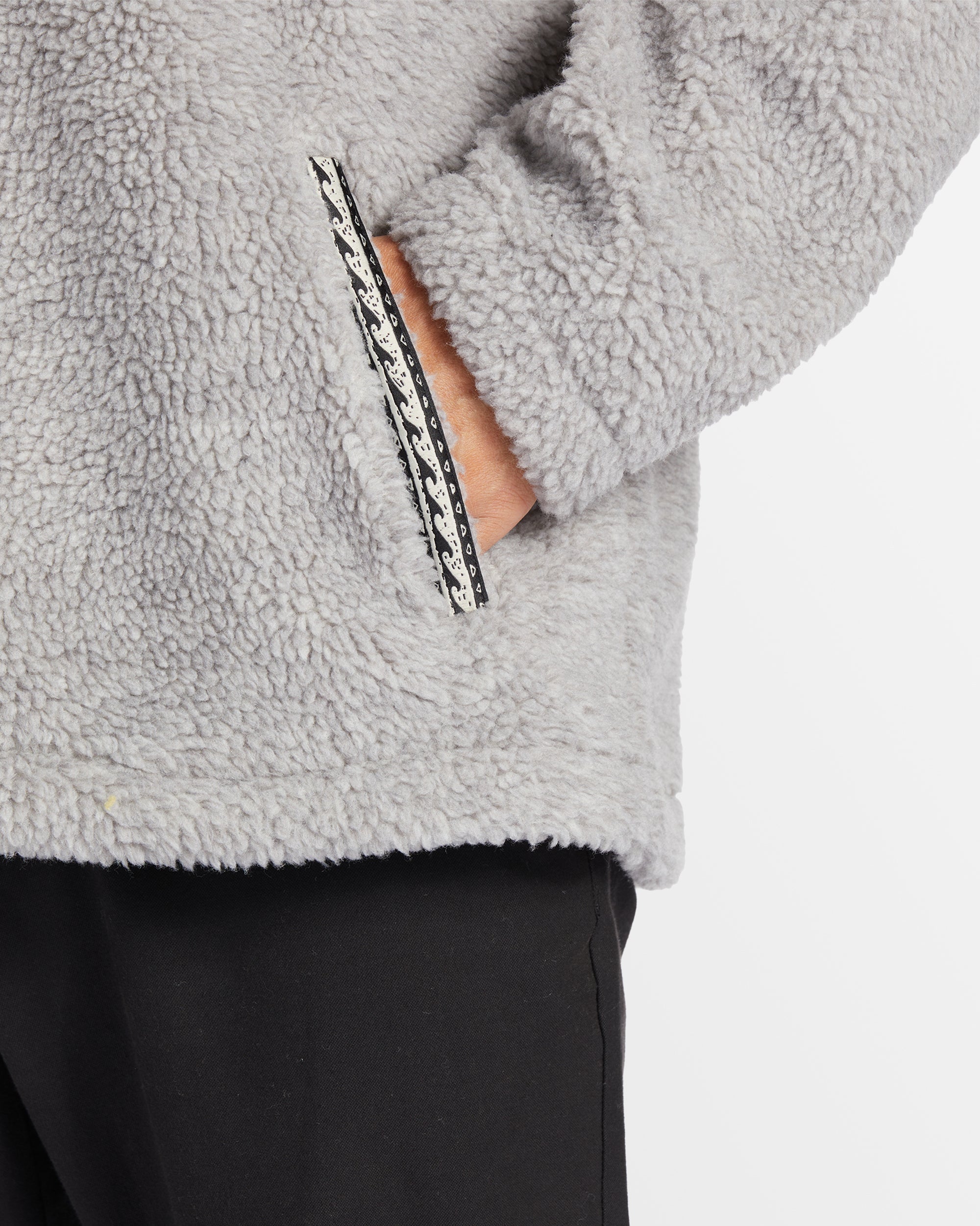 Mens A/Div Boundary Mock Neck Fleece Pullover