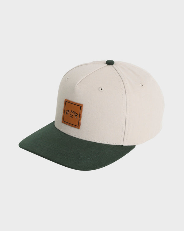 Mens Stacked Snapback Cap