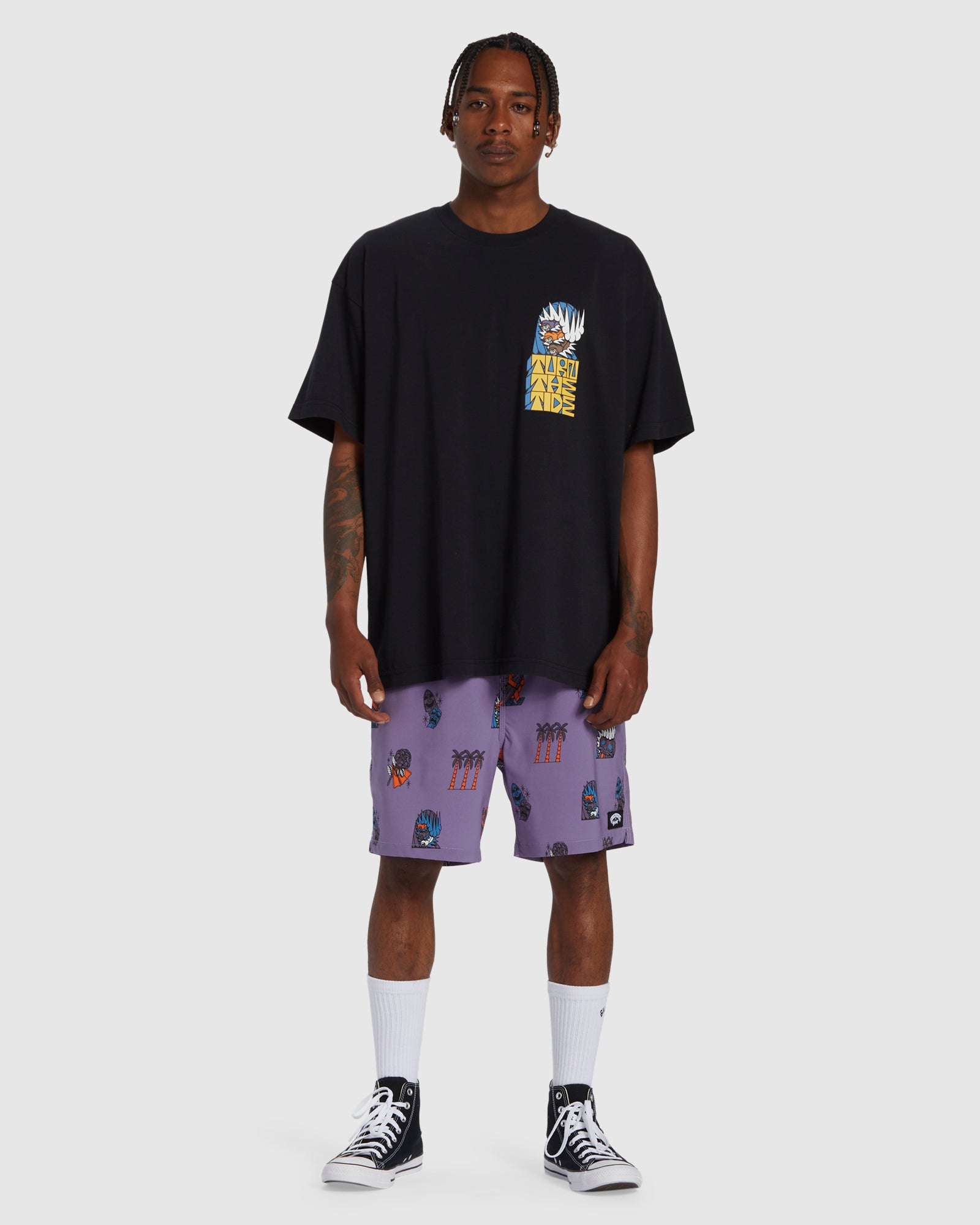 Mens Turn The Tide Layback Boardshorts