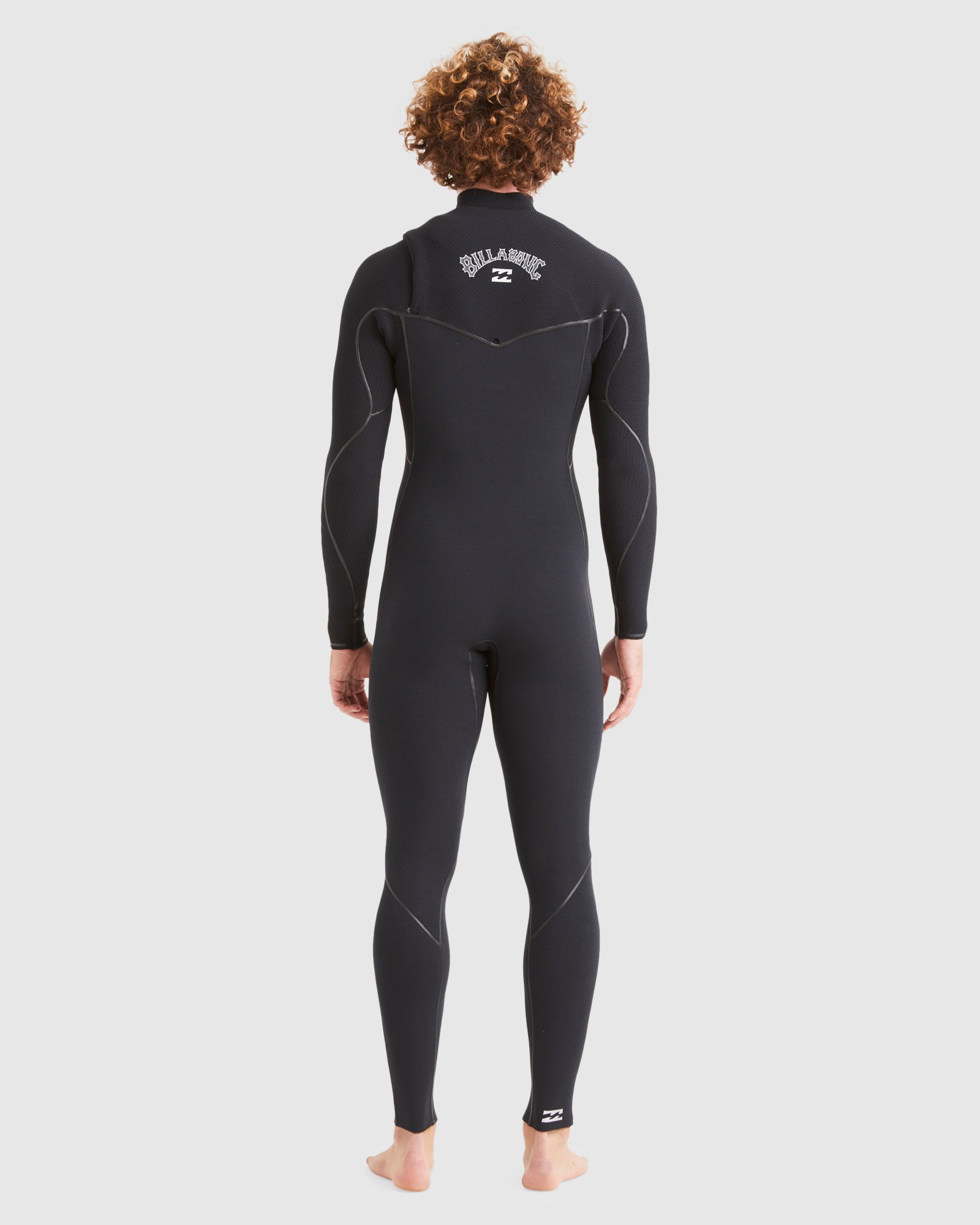 Mens 3/2mm Furnace Chest Zip Steamer Wetsuit – Black – Billabong AU