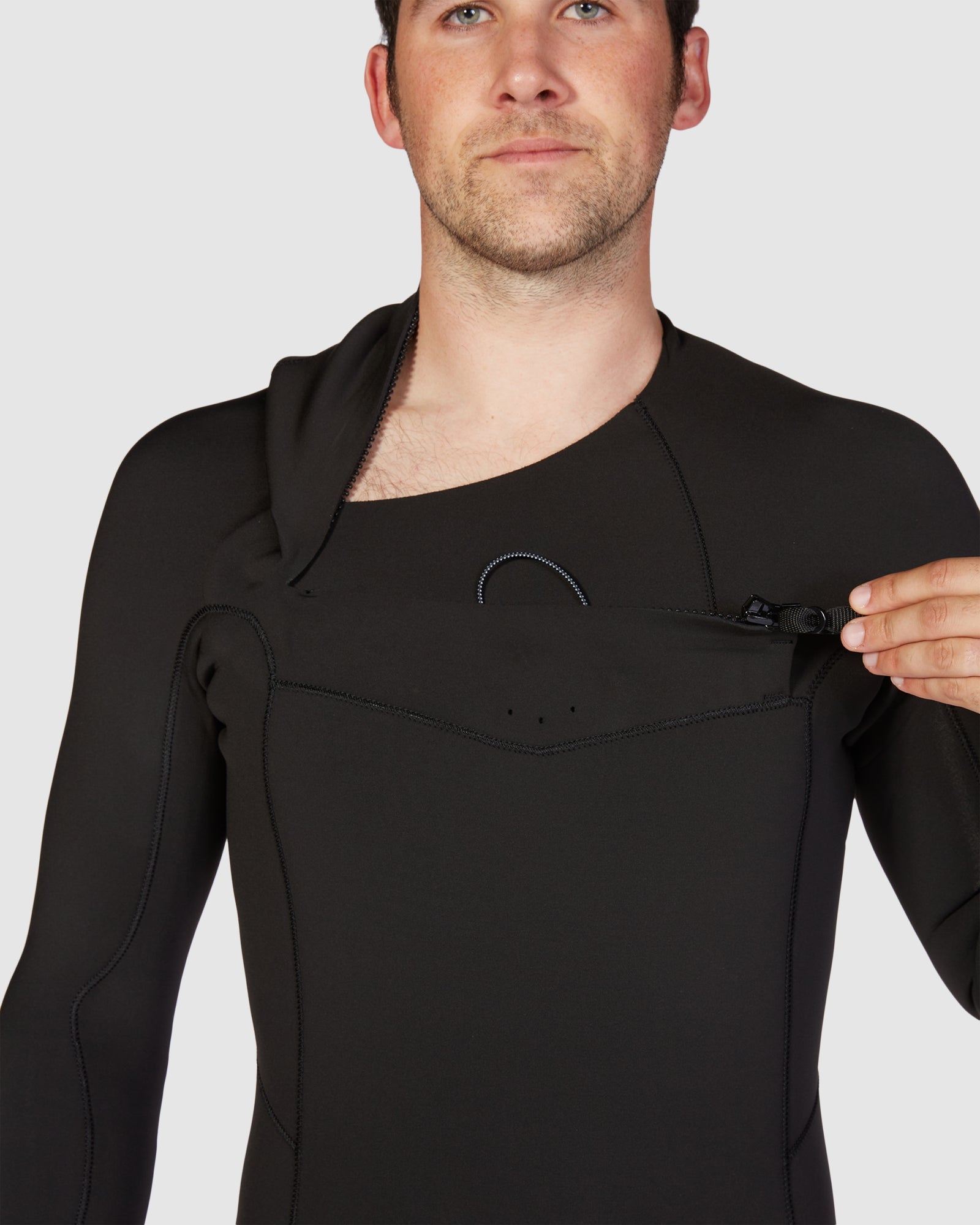 Mens 2/2mm Absolute Chest Zip Steamer Wetsuit