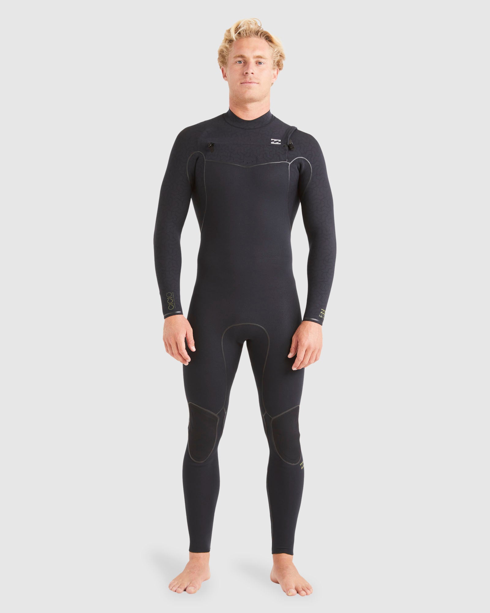Mens 4/3mm Furnace Natural Chest Zip Steamer Wetsuit – Billabong AU