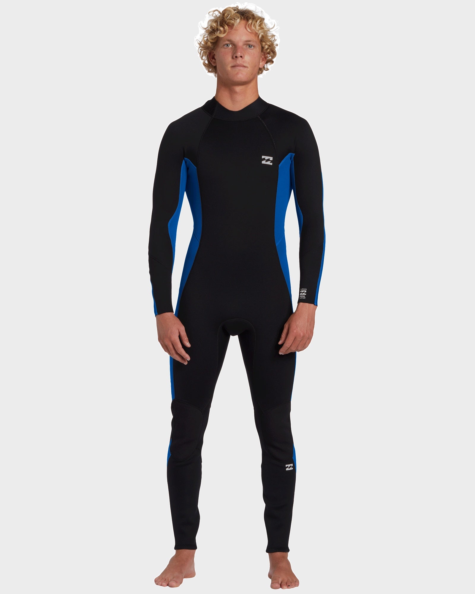 Mens 3/2mm Foil Back Zip GBS Steamer Wetsuit – Mid Blue – Billabong AU