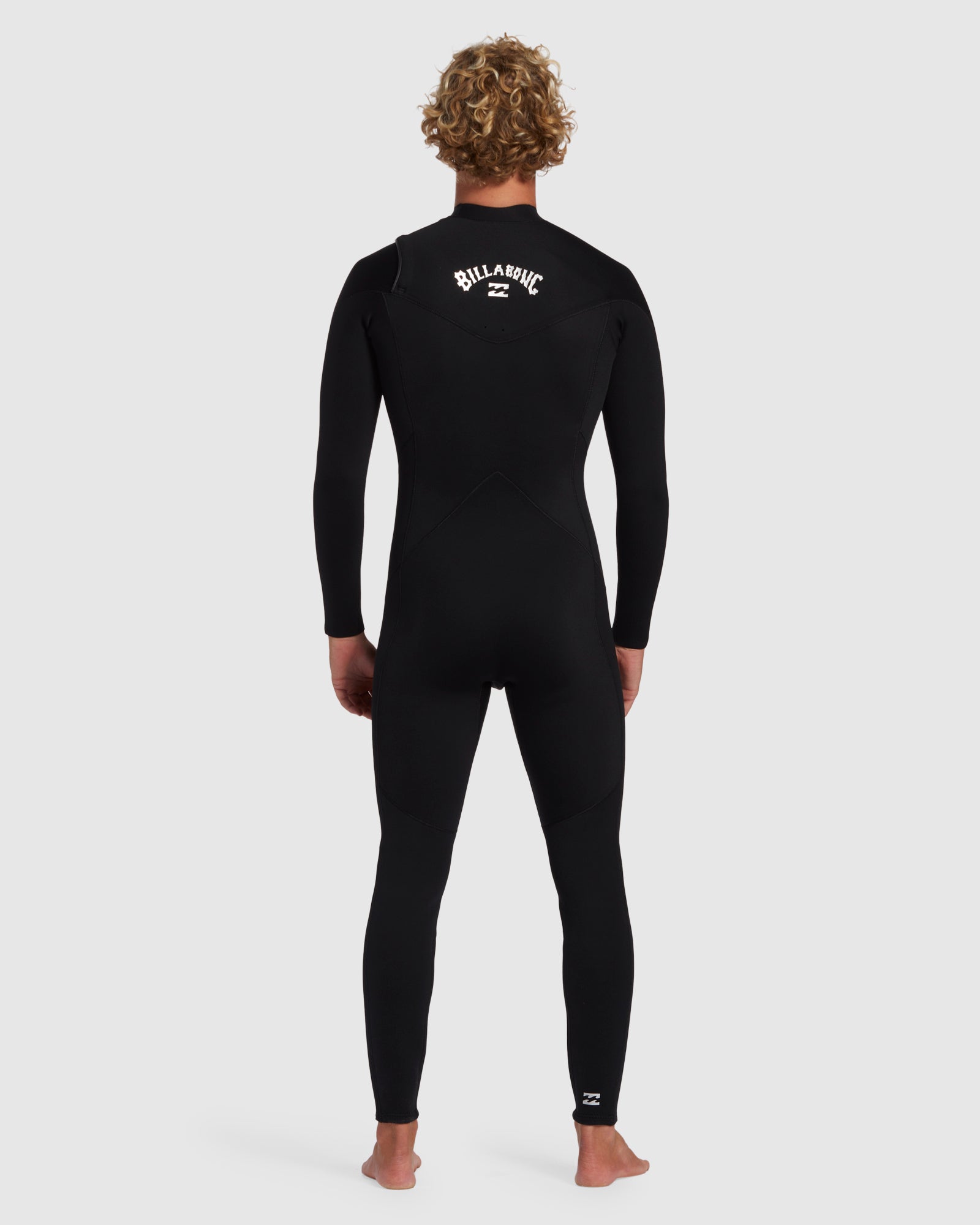 Mens 3/2 mm Foil Chest Zip GBS Steamer Wetsuit – Black – Billabong AU