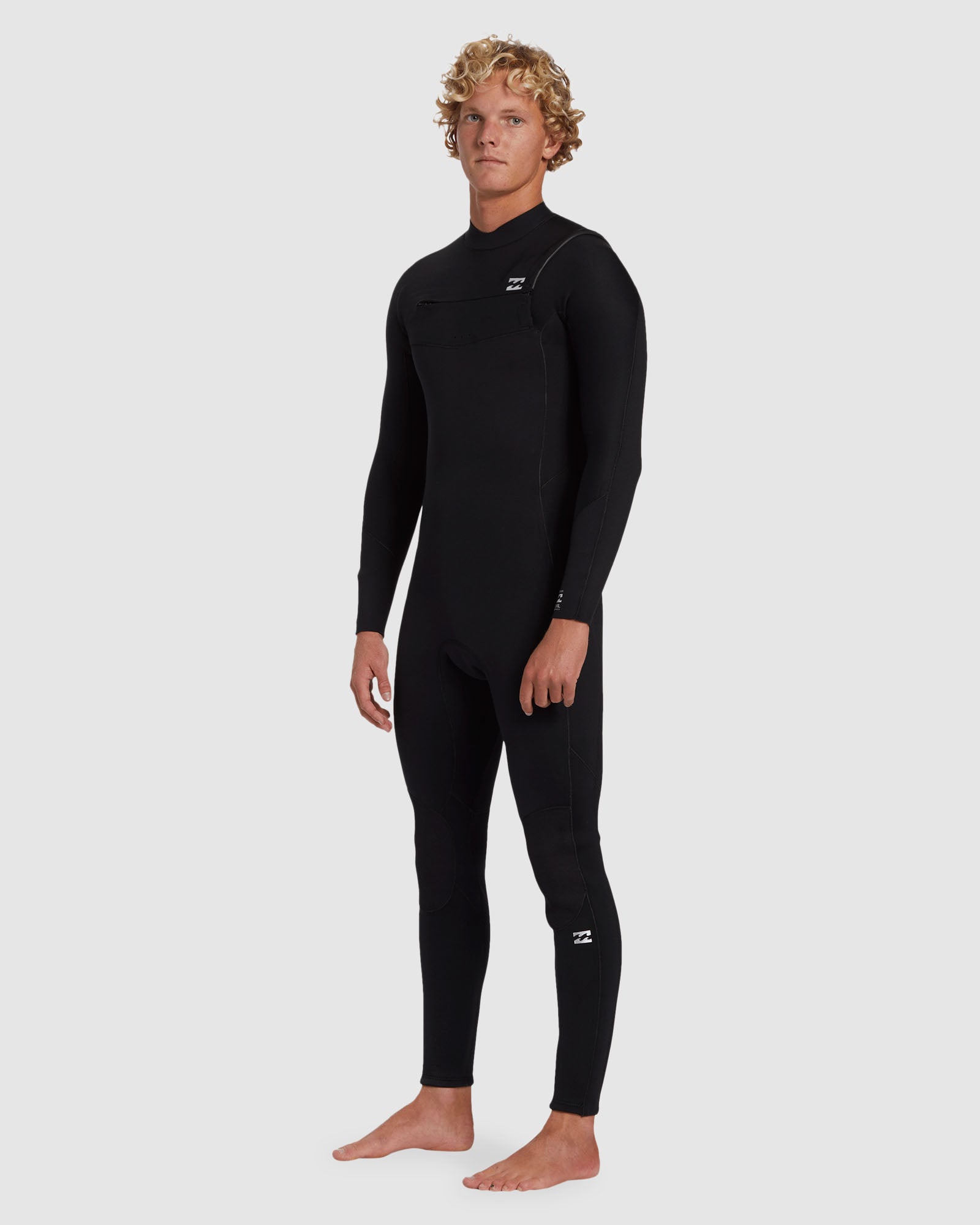 Mens 4/3mm Foil Chest Zip Steamer Wetsuit