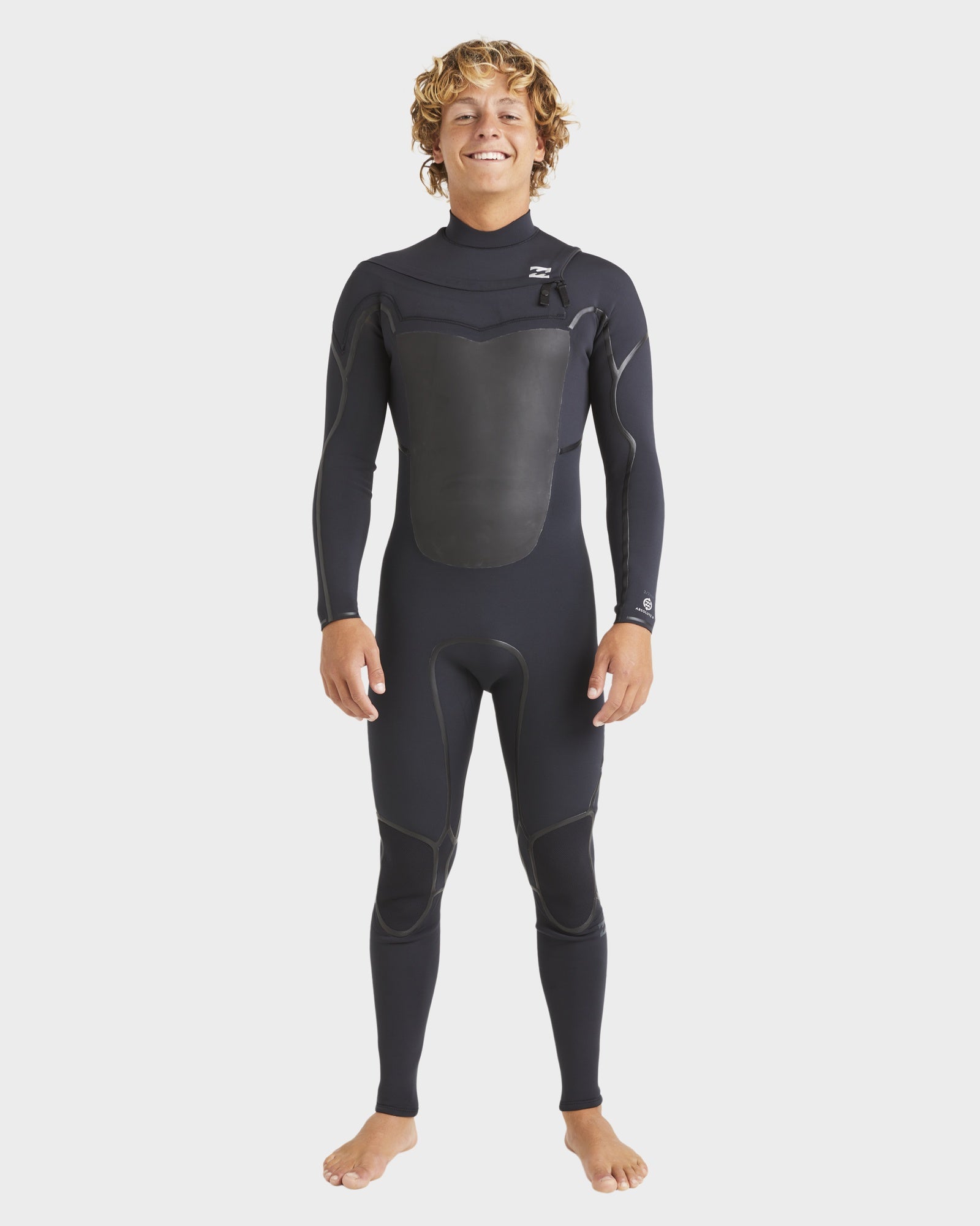 Mens 3/2mm Absolute Natural Chest Zip Steamer Wetsuit