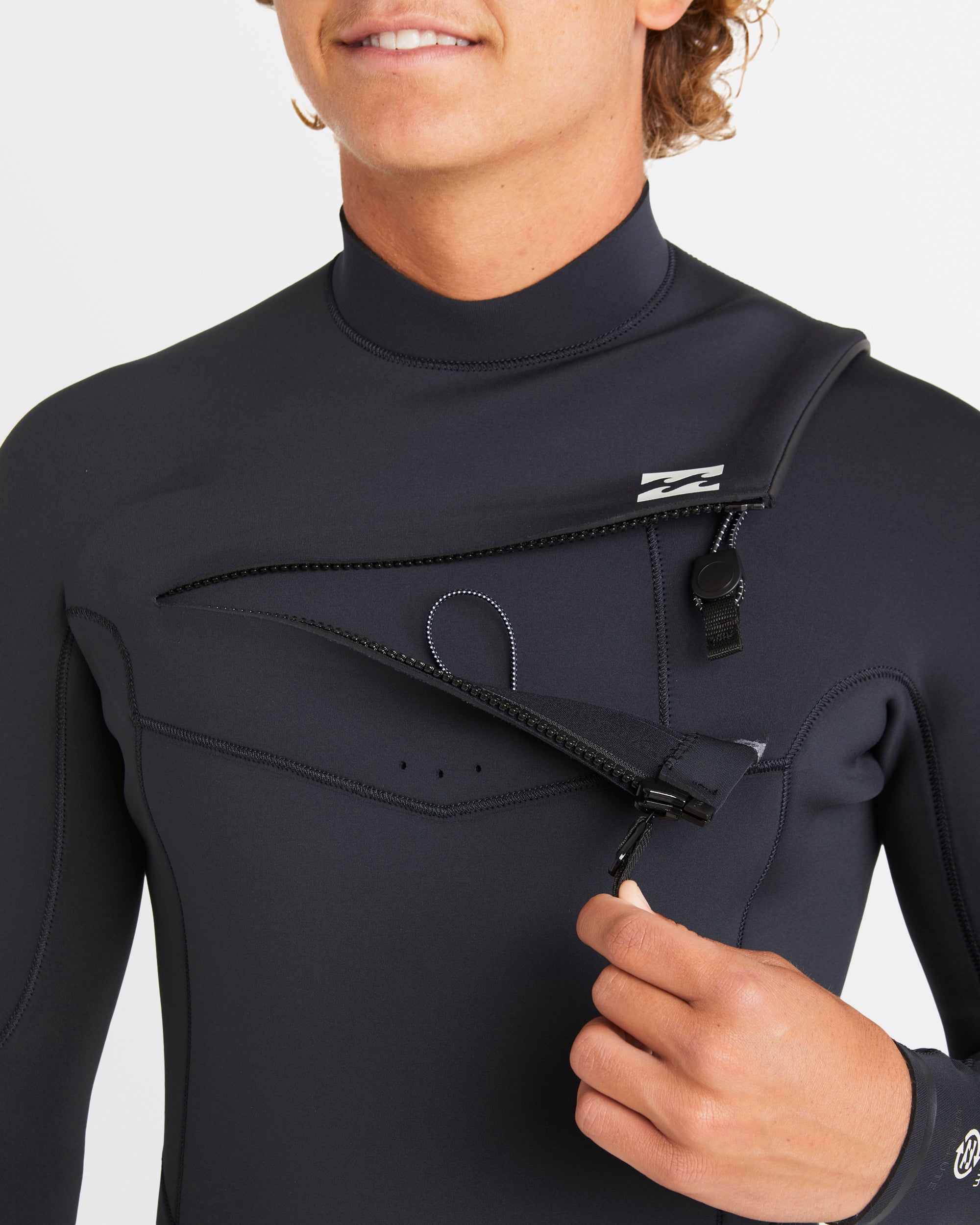 Mens 3/2mm Absolute Natural Chest Zip Wetsuit