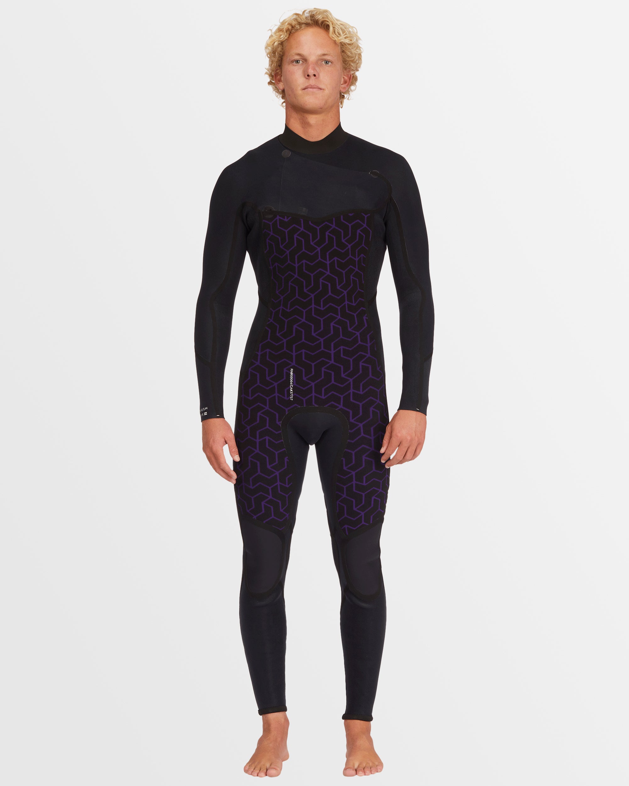 Mens 3/2mm Absolute Natural Chest Zip Wetsuit