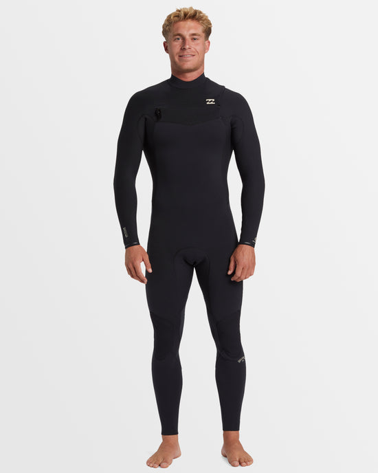 Mens 3/2 mm Revolution Natural Chest Zip Steamer Wetsuit