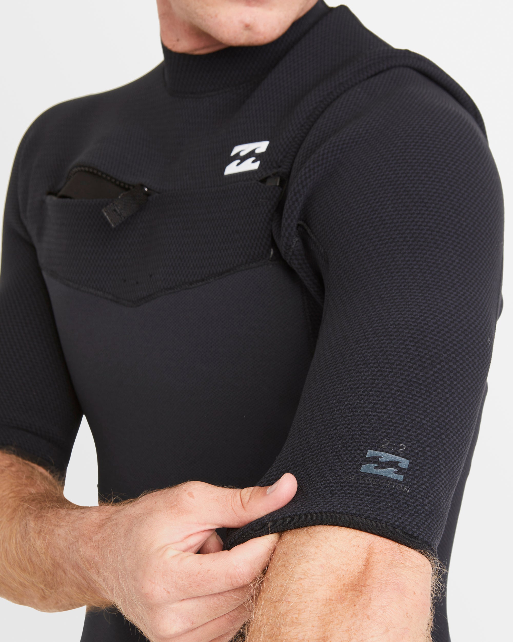 Mens 2/2mm Revo Natural Chest Zip Short Sleeve Fullsuit