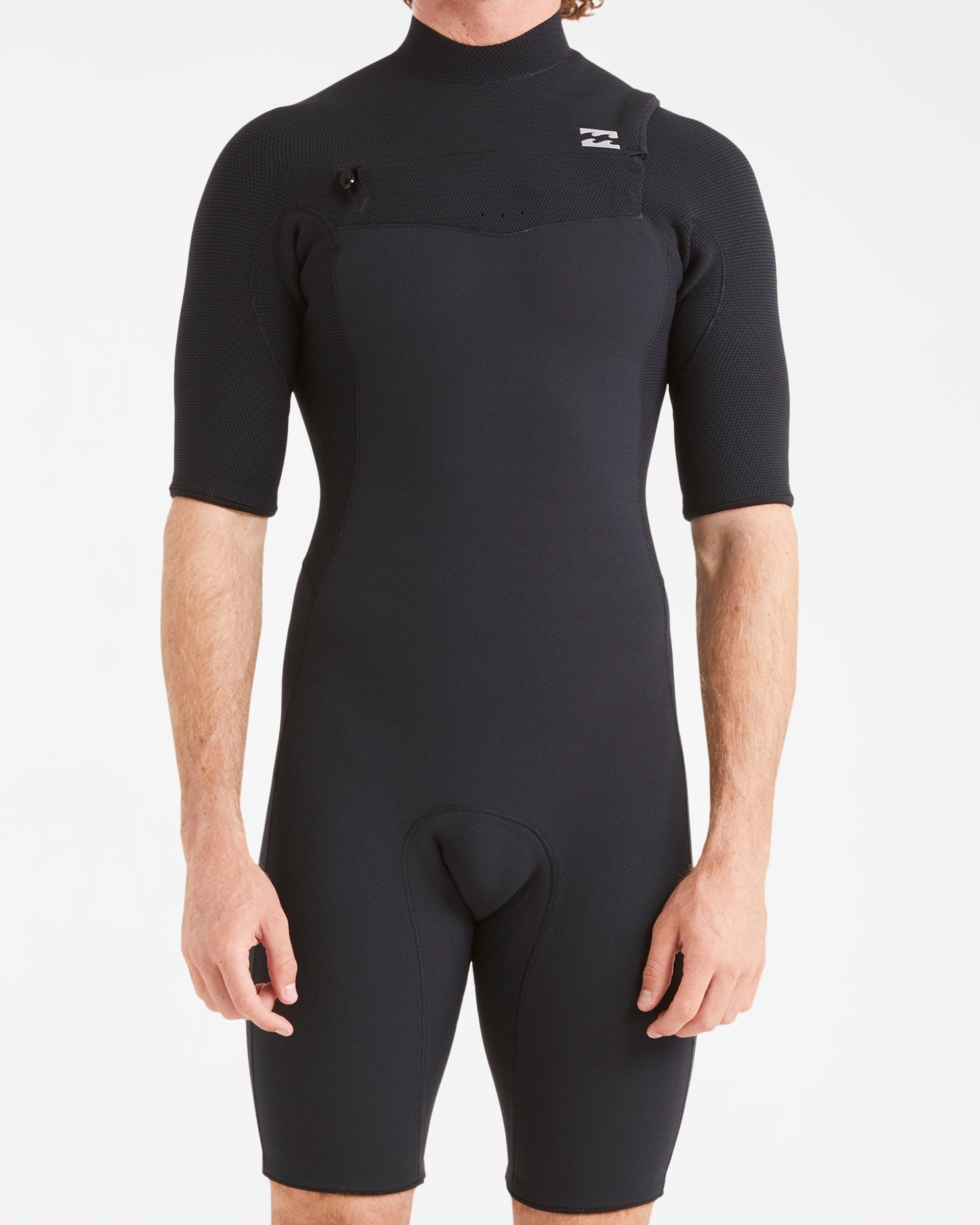 Mens 2/2mm Revo Natural Chest Zip Springsuit – Black – Billabong AU