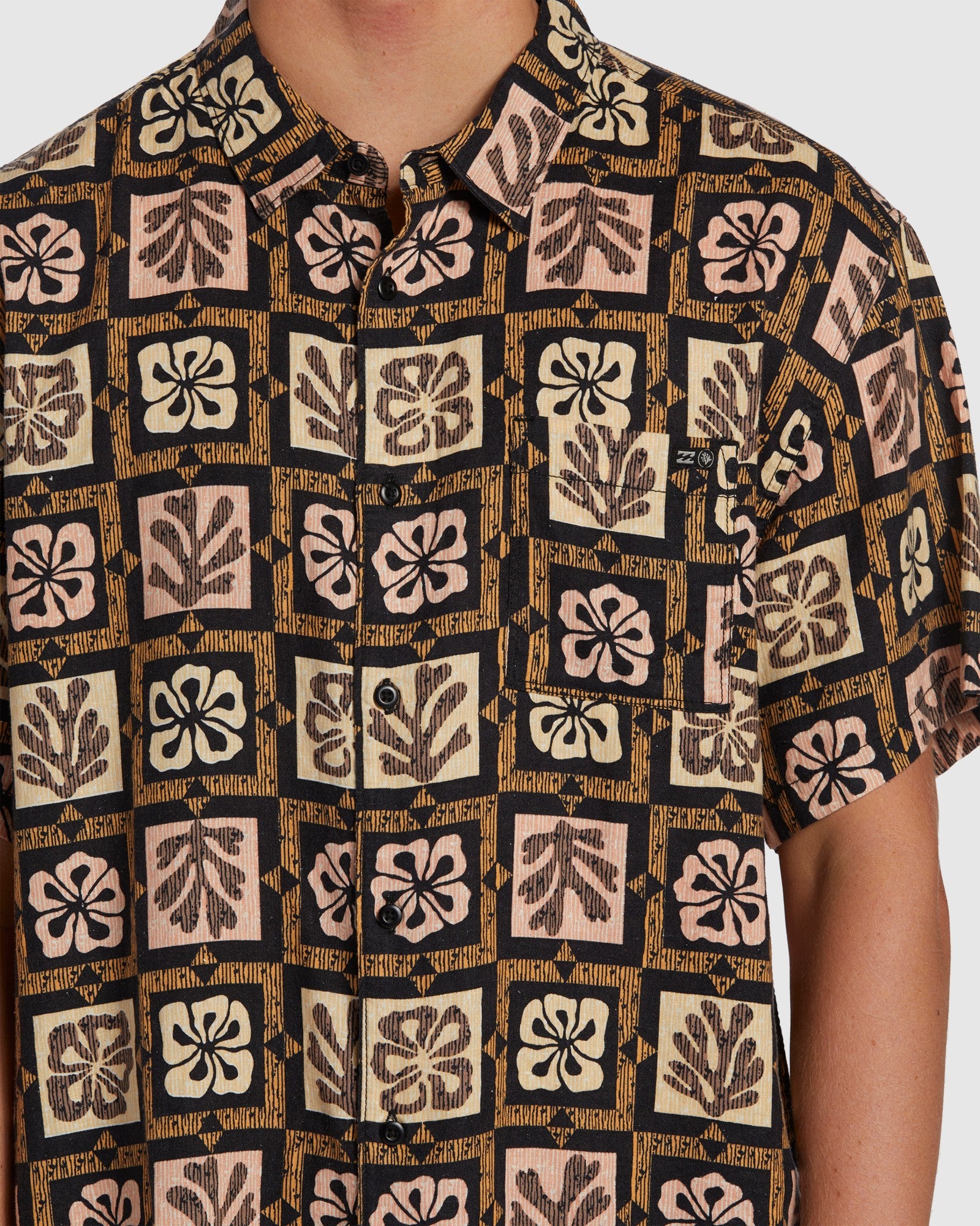 Mens Tiki Reef Hemp Shirt