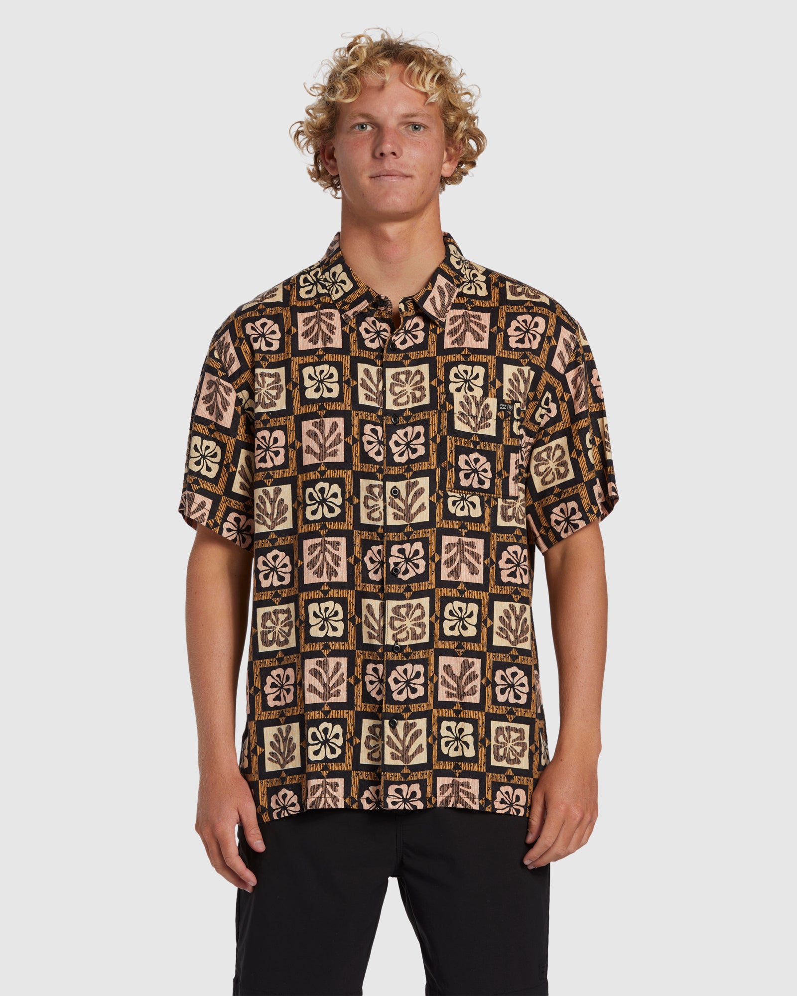 Mens Tiki Reef Hemp Shirt