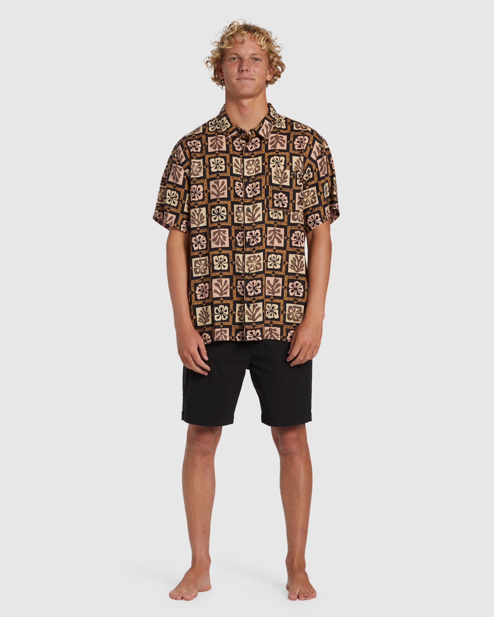 Mens Tiki Reef Hemp Shirt