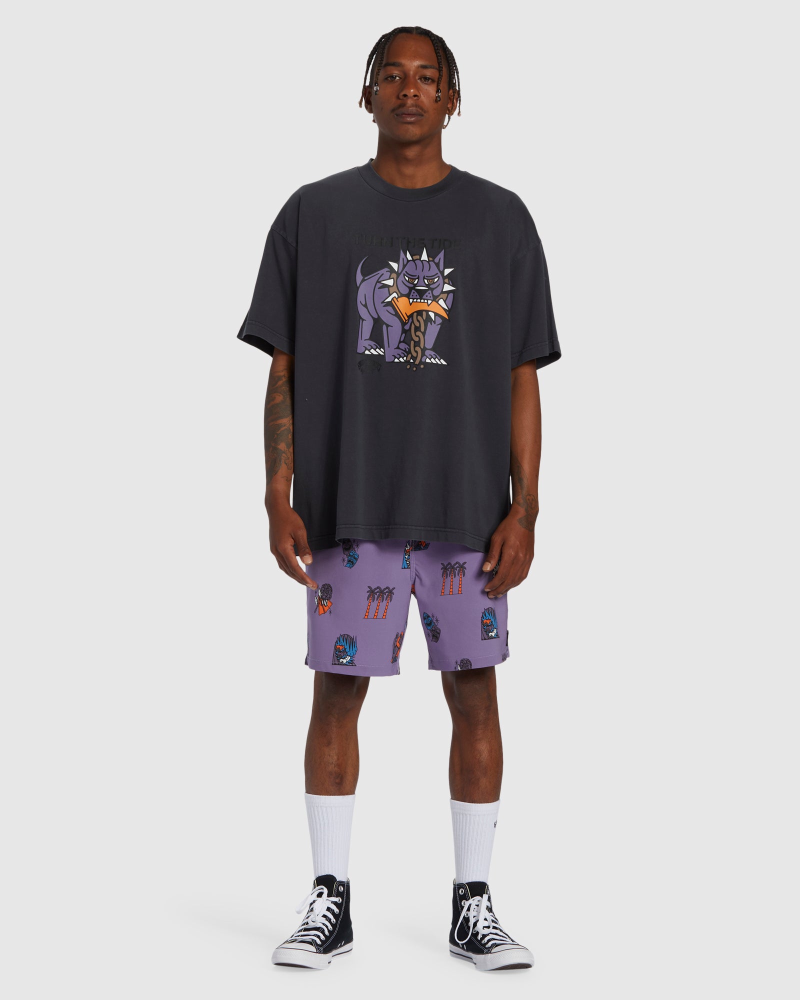 Mens Dog Days OG Wave Wash T-Shirt