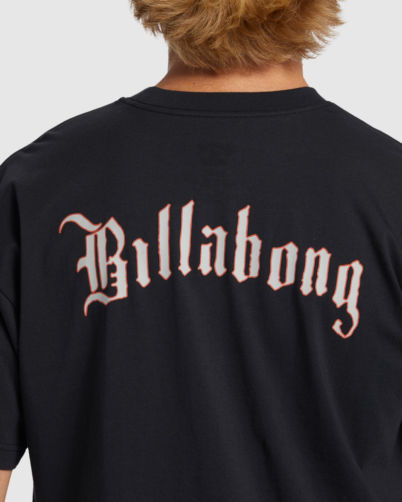 Mens Immortal OG TShirt BLACK Billabong AU