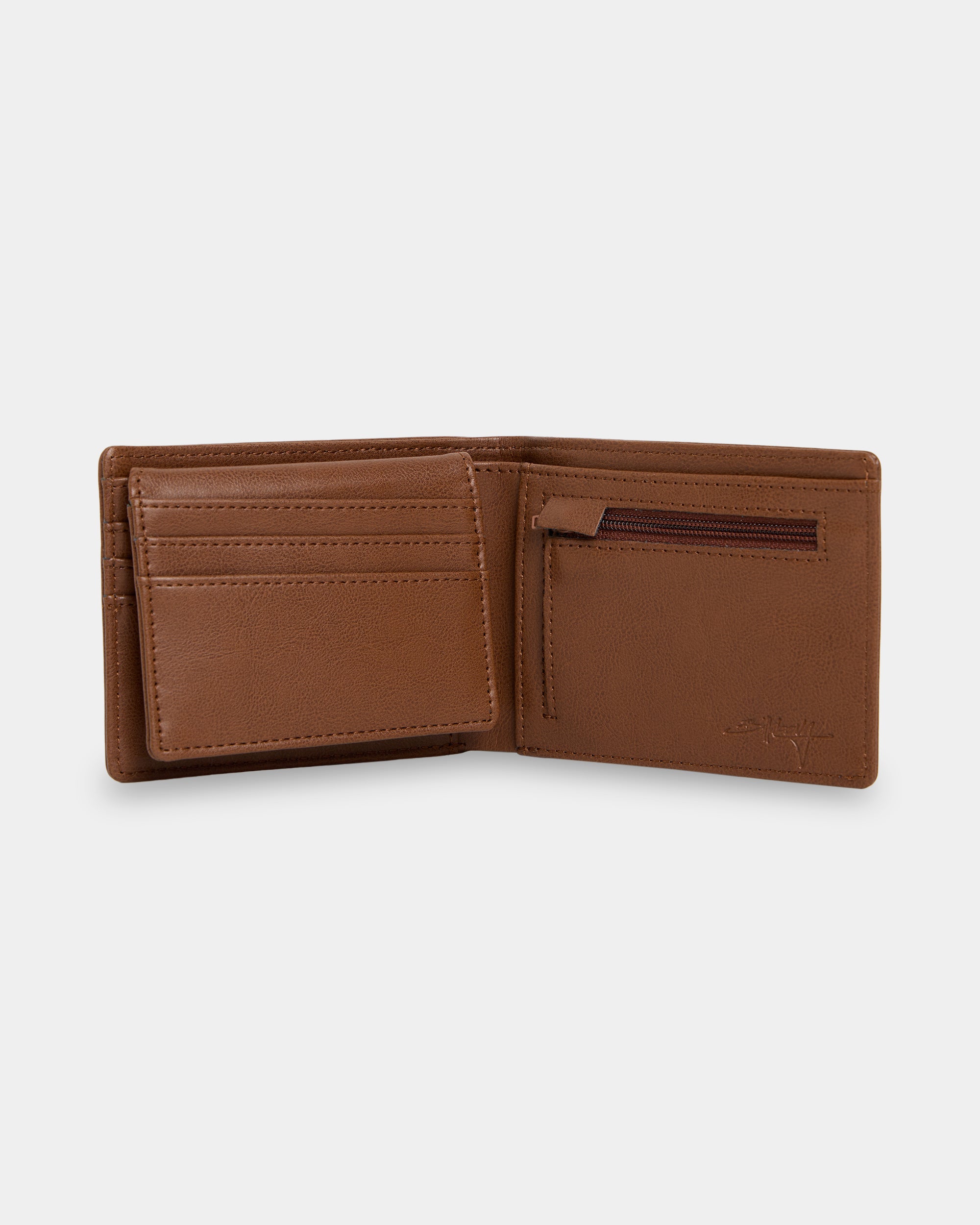 Mens Script Bi-Fold Wallet