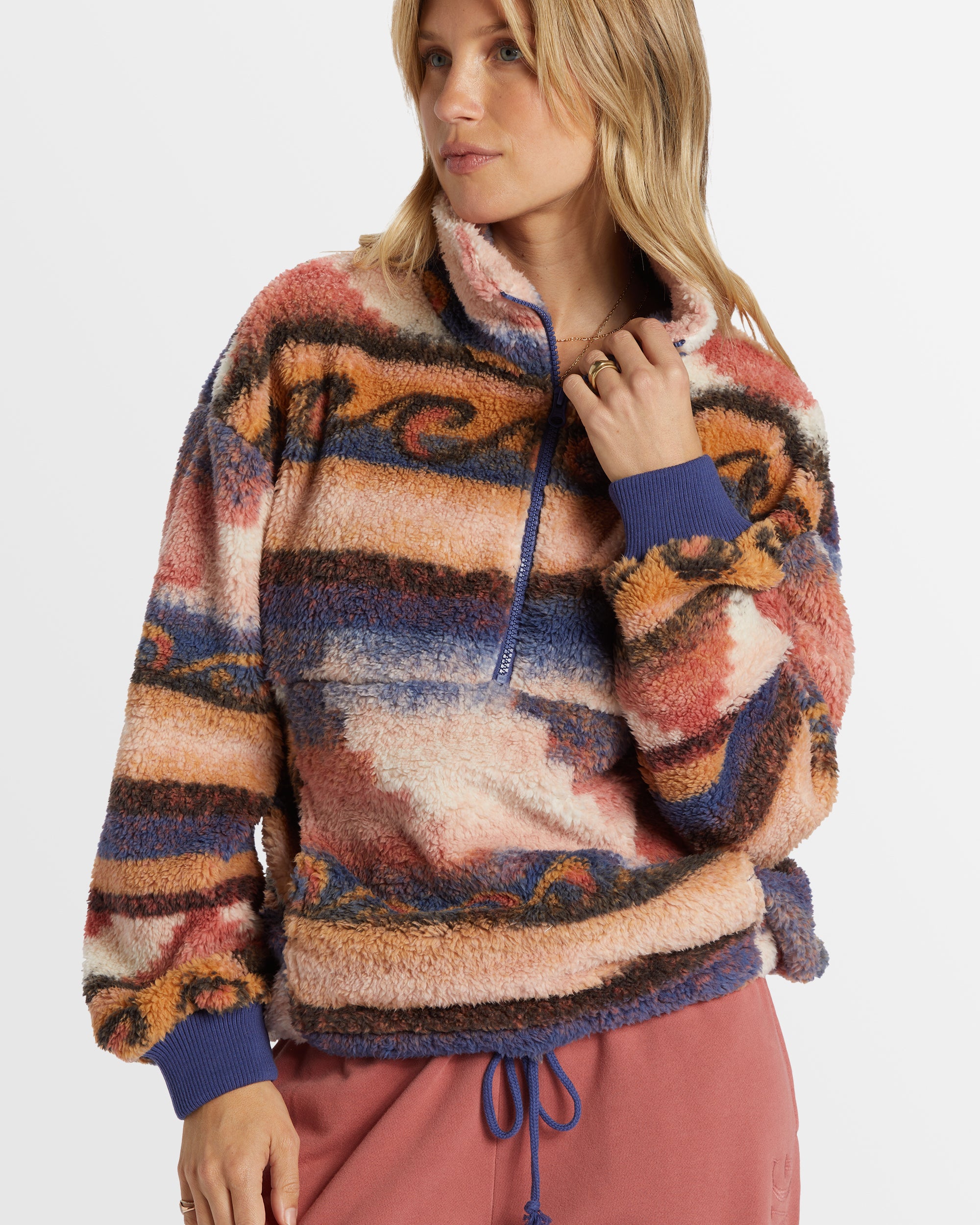 Womens Time Off Half-Zip Fleece Pullover