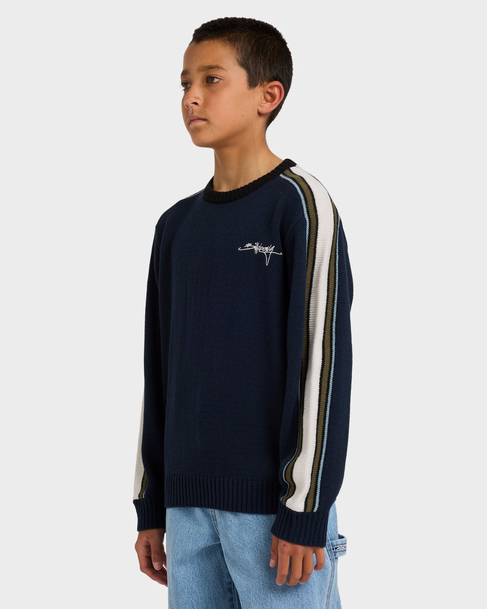 Boys 8-16 Script Sweater