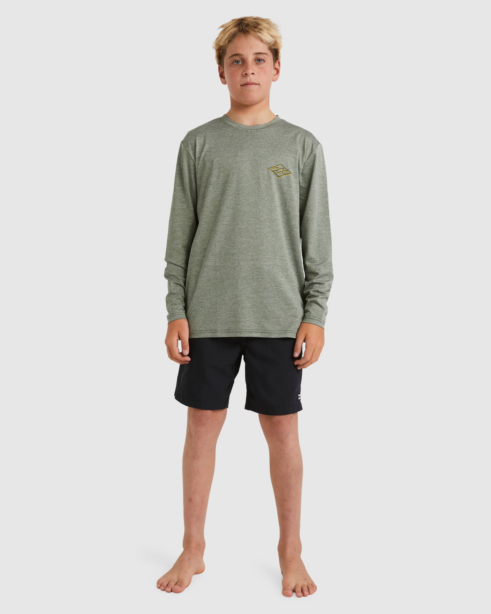 Boys 8-16 Diamond Shoreline Long Sleeve Rash Vest