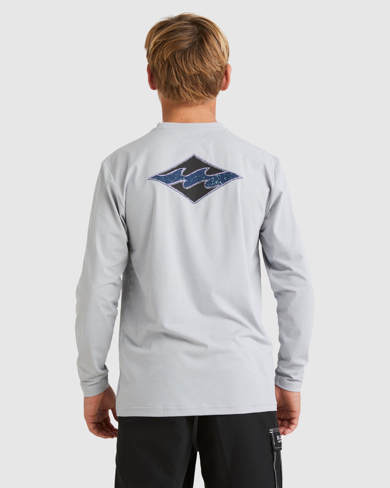 Boys 8-16 Diamond Shoreline Long Sleeve Rash Vest