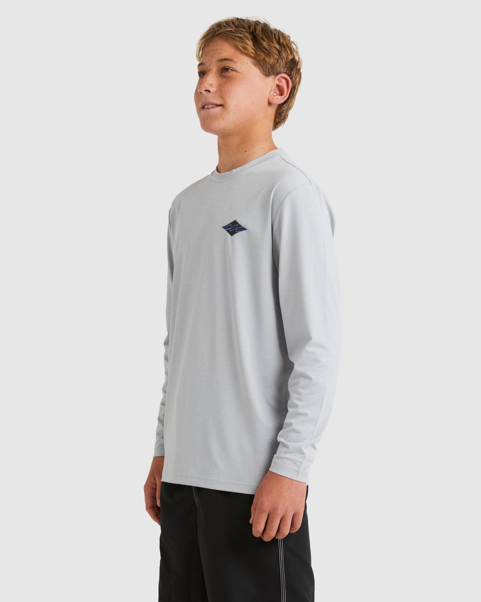 Boys 8-16 Diamond Shoreline Long Sleeve Rash Vest