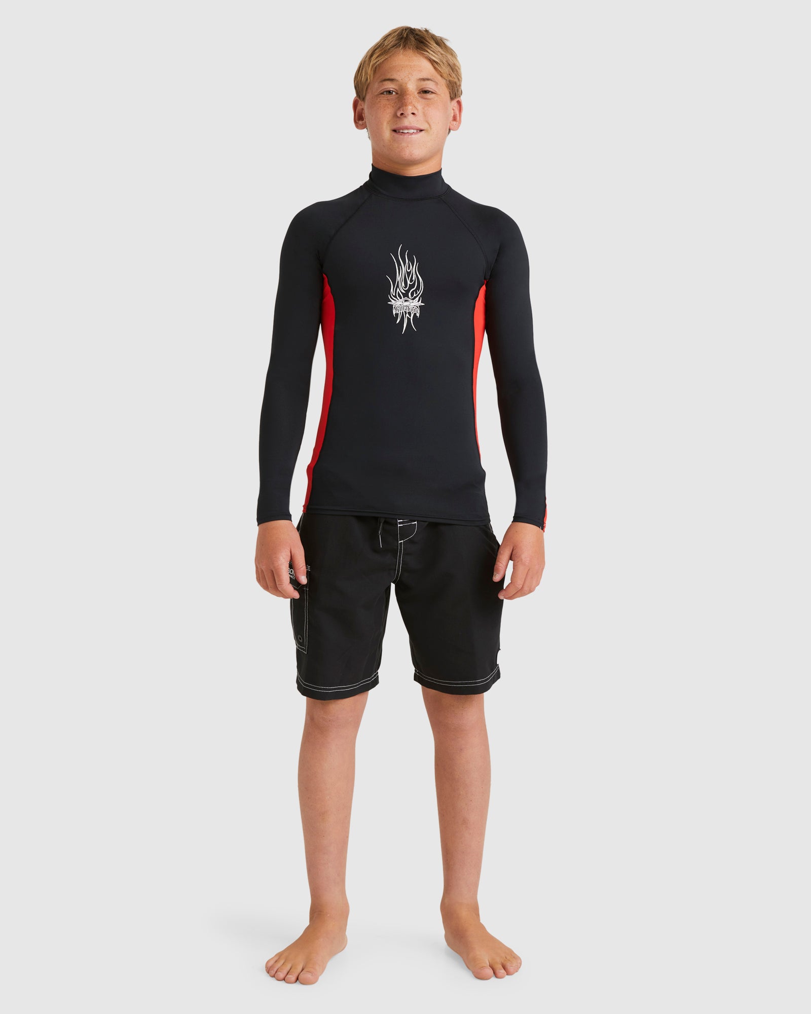 Boys 8-16 Jimmy Contrast Rash Vest