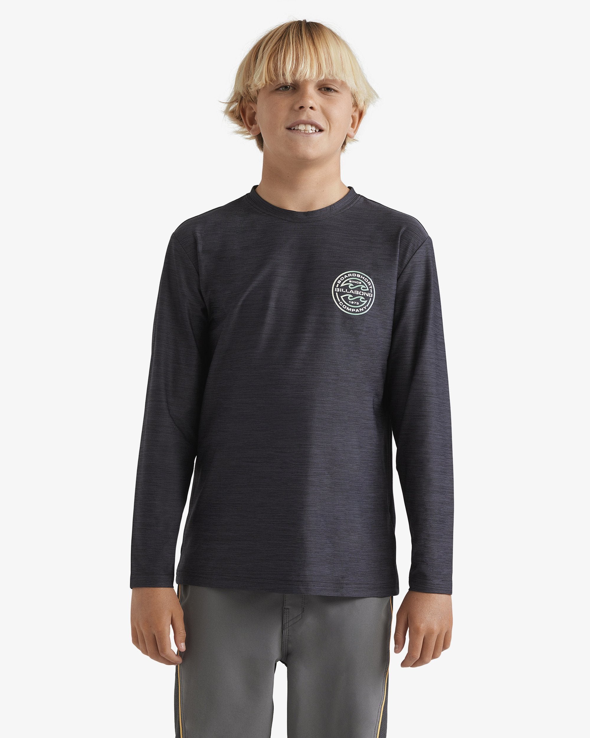 Boys 8-16 Rotor Shorline Long Sleeve Rash Vest
