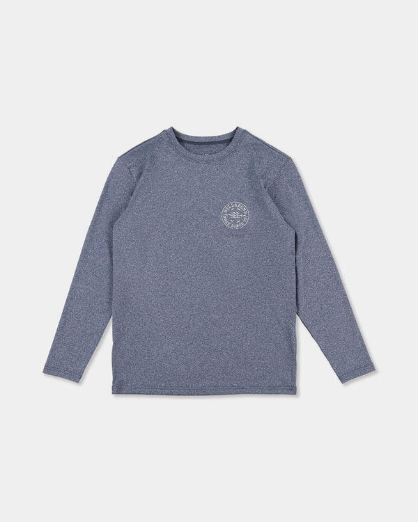 Boys 8-16 Boys Big Wave Daz UPF 50 Long Sleeve Rashguard