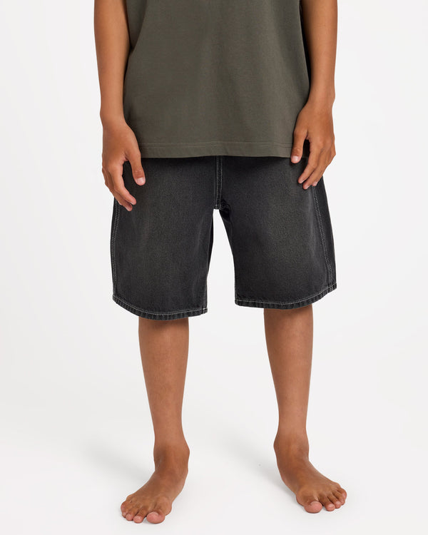 Boys 8-16 Spec Denim Shorts