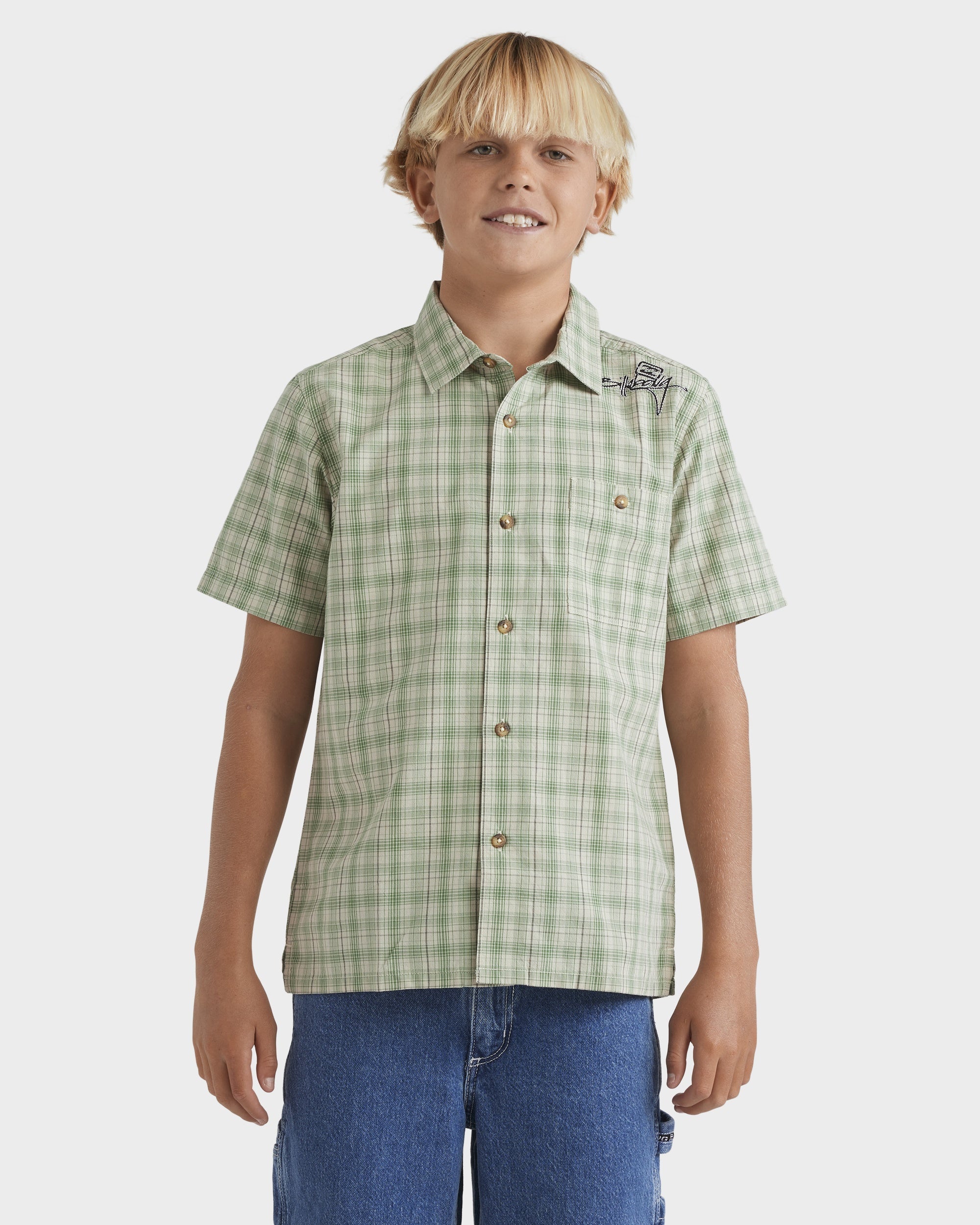 Boys 10-16 Mogul Checkerd Shirt