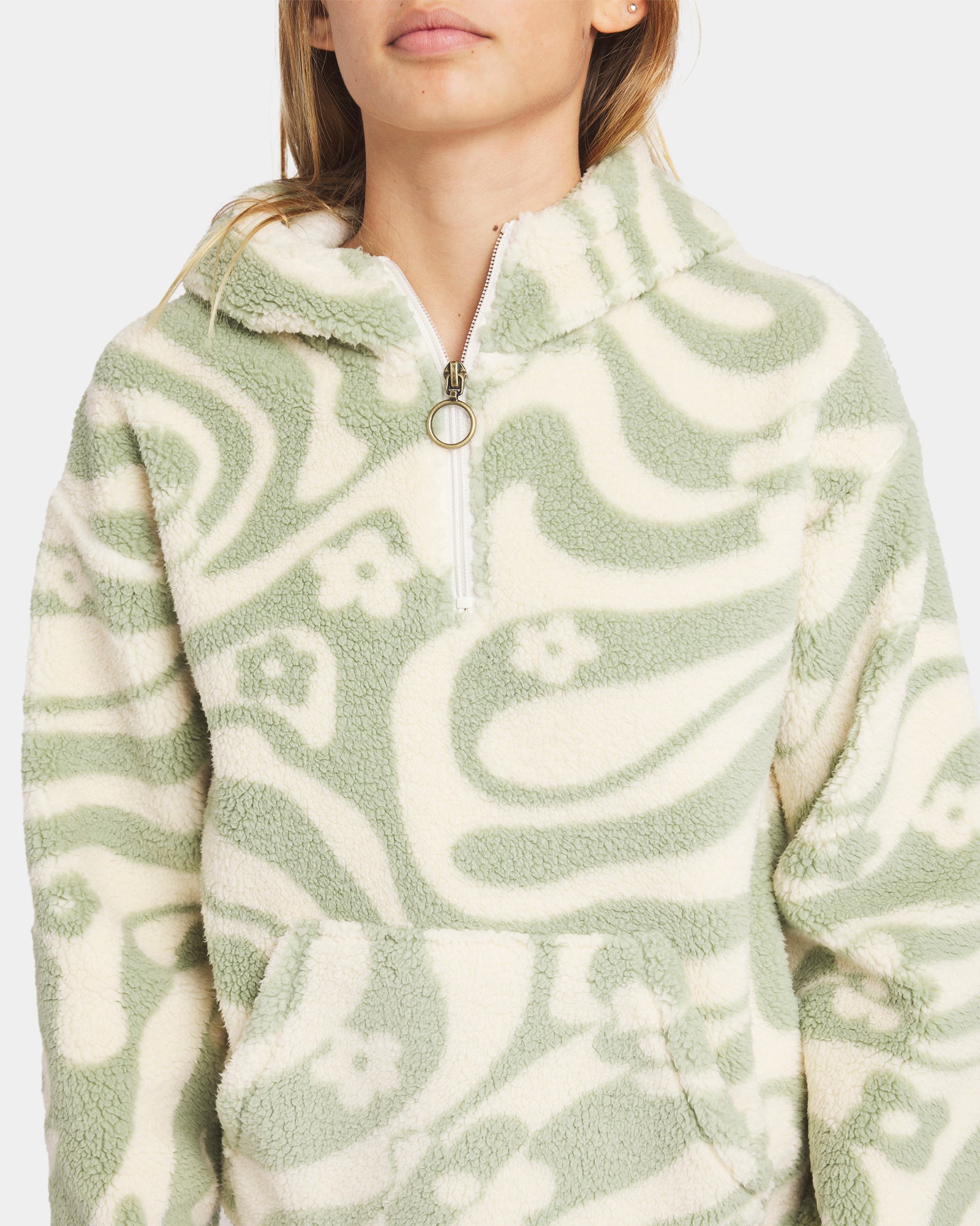 Girls 2-16 Just In Time Half Zip Fleece Pullover