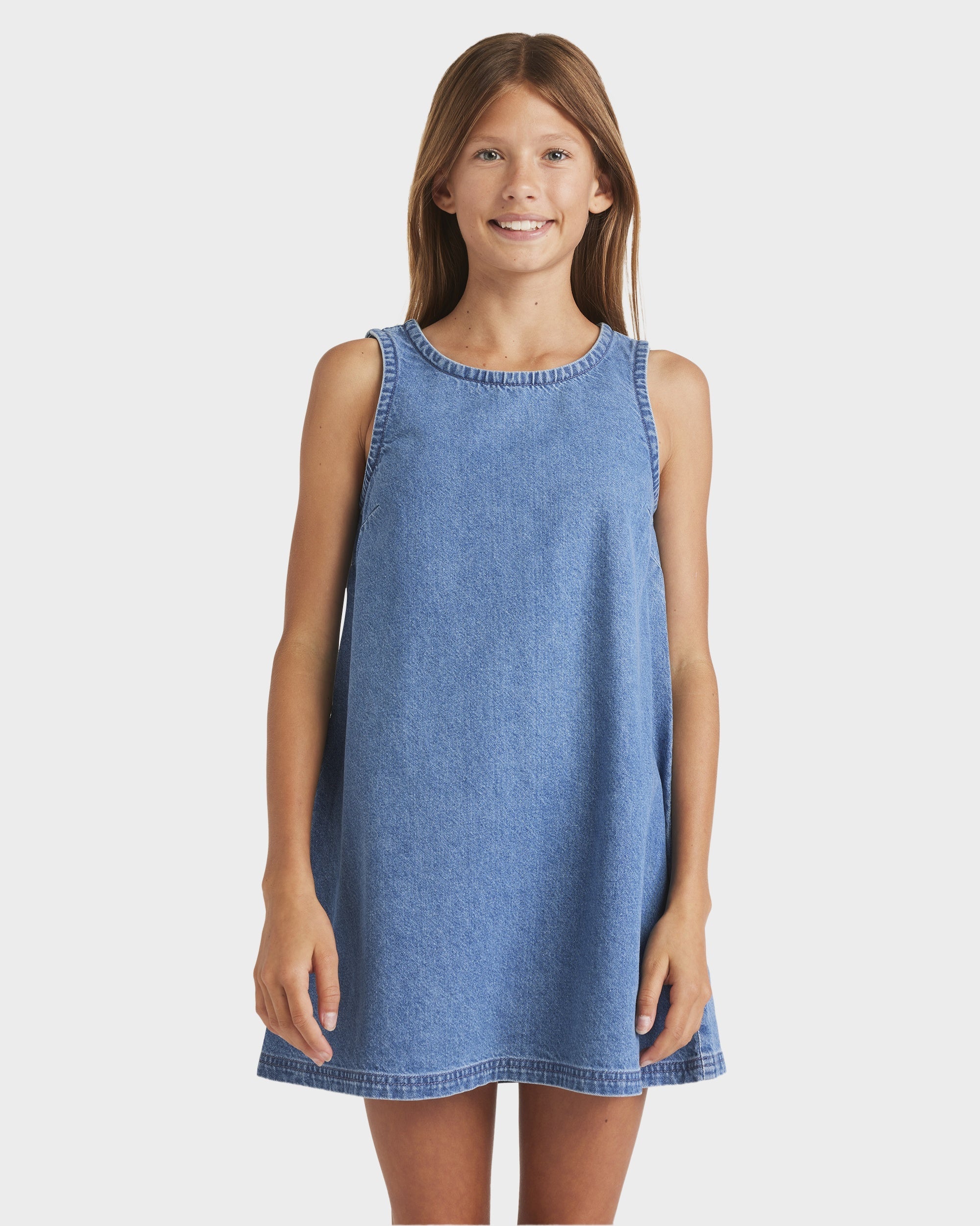 billabong denim dress Billabong Blue Mini Denim Dress Fitted Bodice XS
