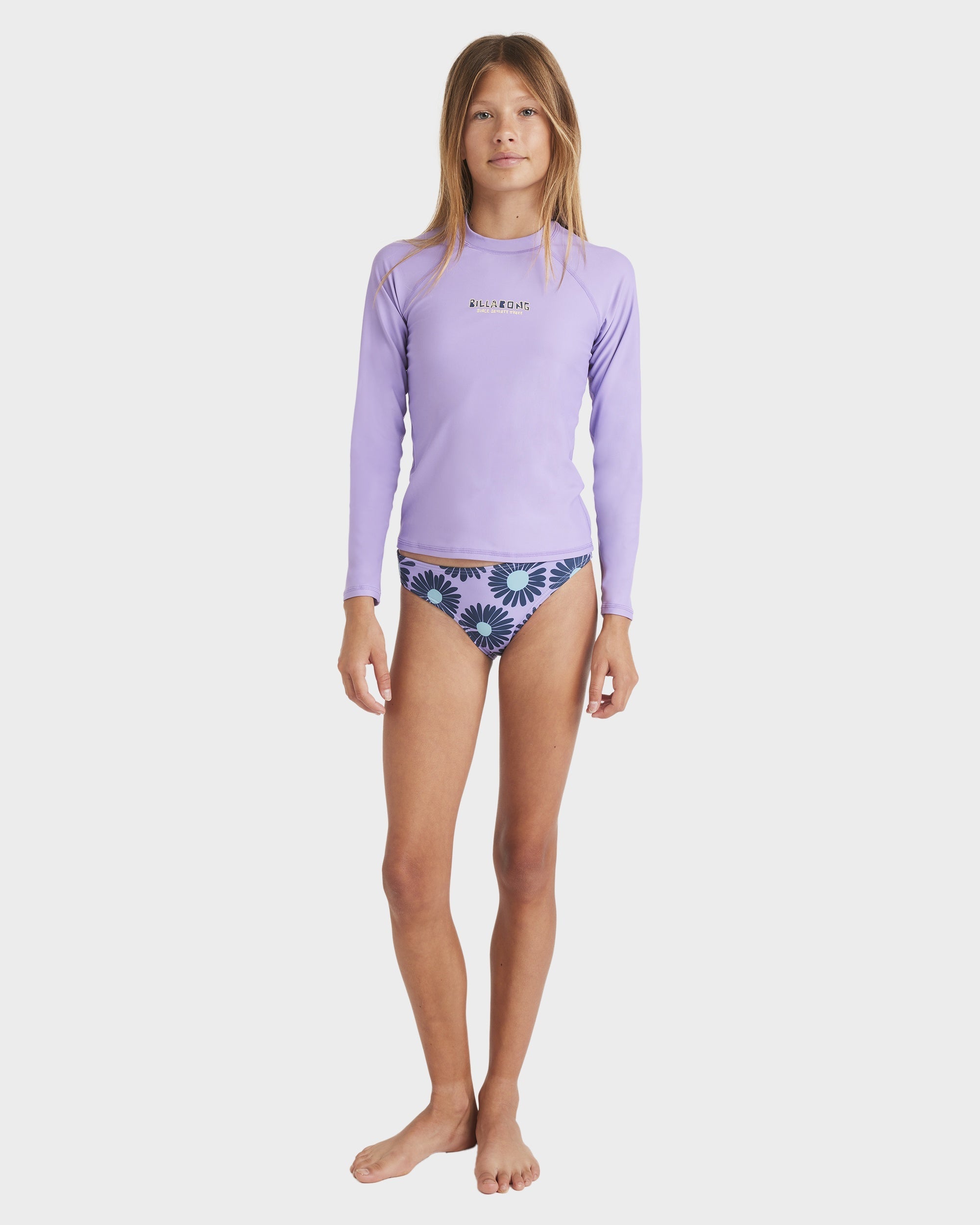 Girls 6-16 Heat Wave Long Sleeve Rash Vest