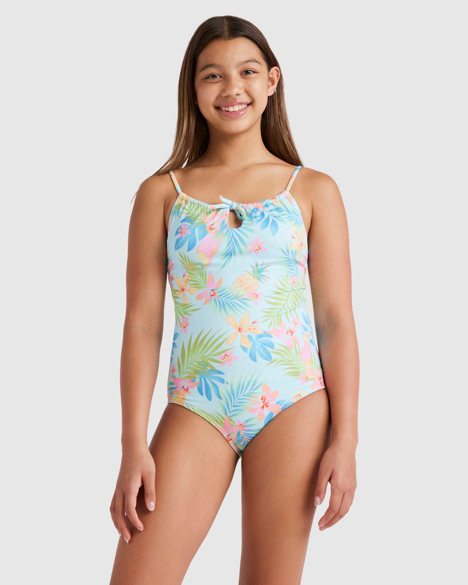 Girls 6-14 In Da Jungle One Piece Swimsuit