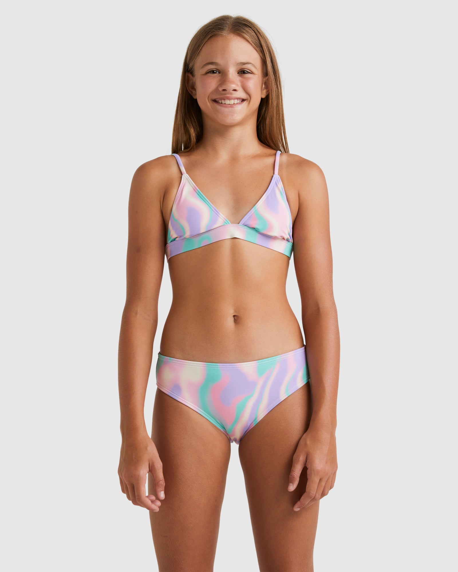 Girls 6-14 Soft Sun Trilet Set