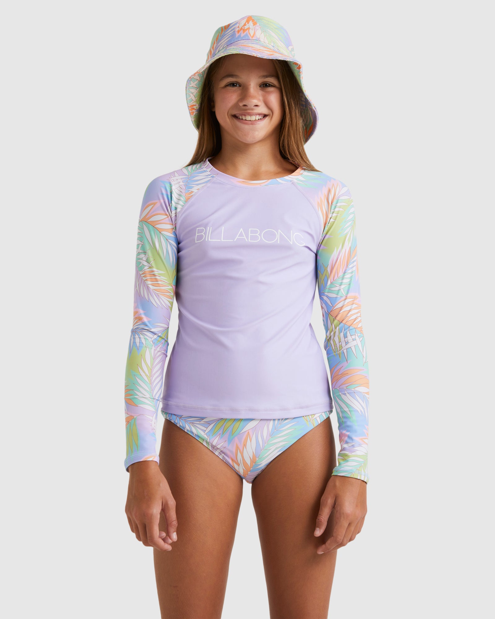 Girls 6-16 Tropical Dayz Rash Vest Set