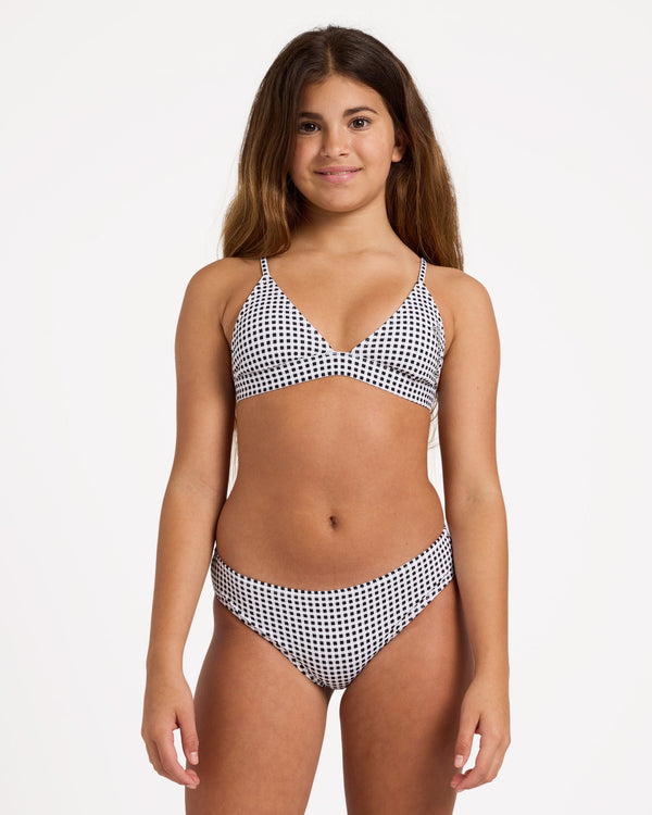 Girls 6-16 Gingham Crush Tri Bikini Set