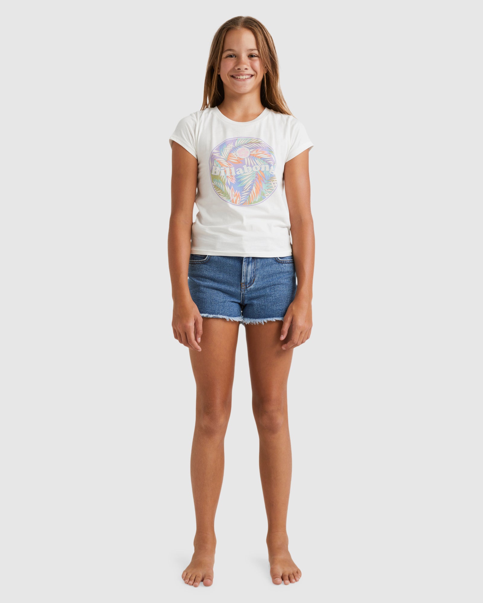 Girls 6-12 Pastel Palms Formula T-Shirt